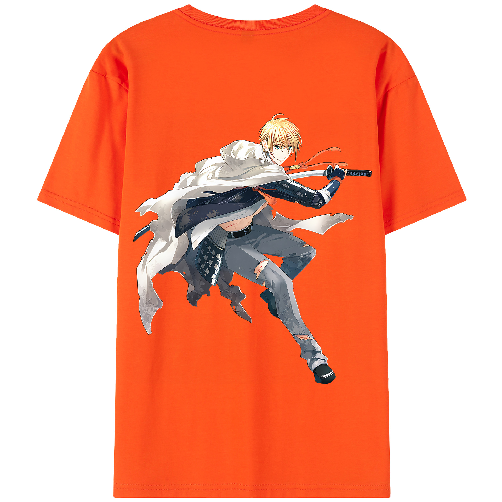 （画像用） 刀剣乱舞 Touken Ranbu 綿100％半袖Tシャツ（背面プリント）