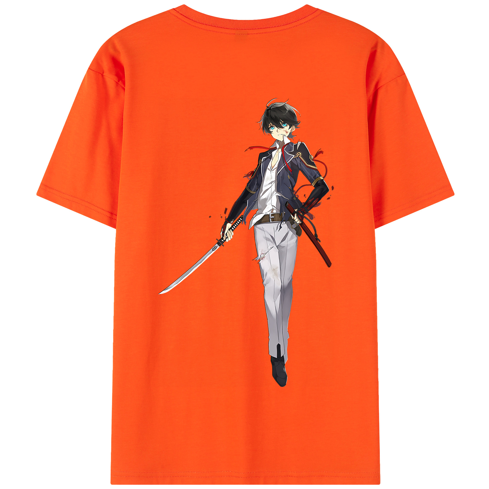 （画像用） 刀剣乱舞 Touken Ranbu 綿100％半袖Tシャツ（背面プリント）