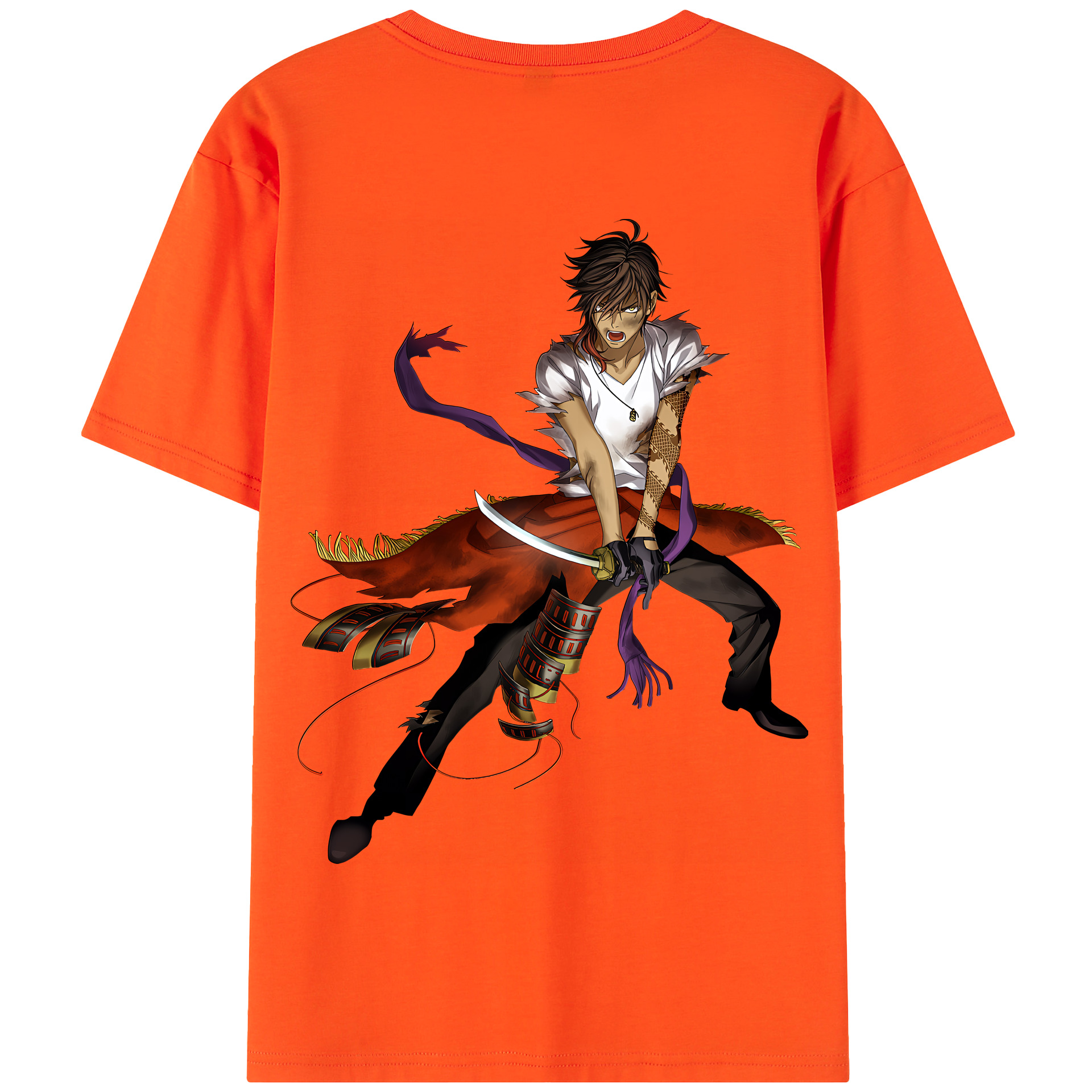 （画像用） 刀剣乱舞 Touken Ranbu 綿100％半袖Tシャツ（背面プリント）