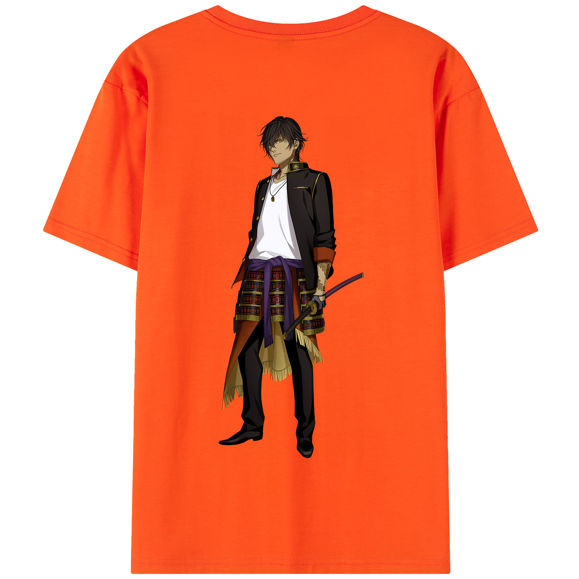 （画像用） 刀剣乱舞 Touken Ranbu 綿100％半袖Tシャツ（背面プリント）