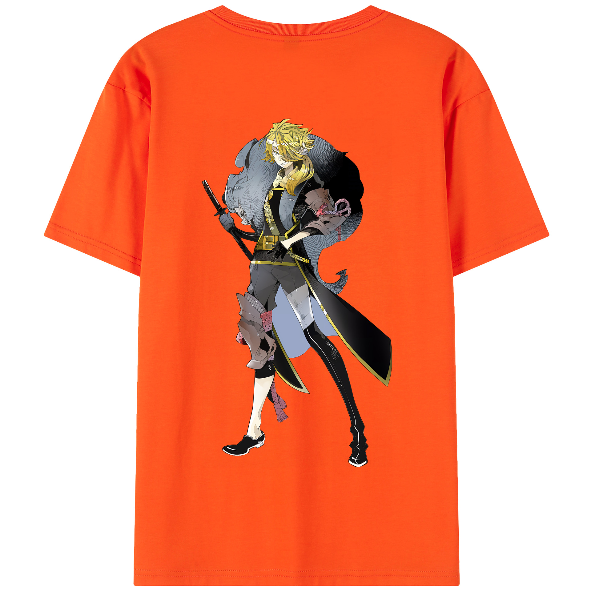 （画像用） 刀剣乱舞 Touken Ranbu 綿100％半袖Tシャツ（背面プリント）