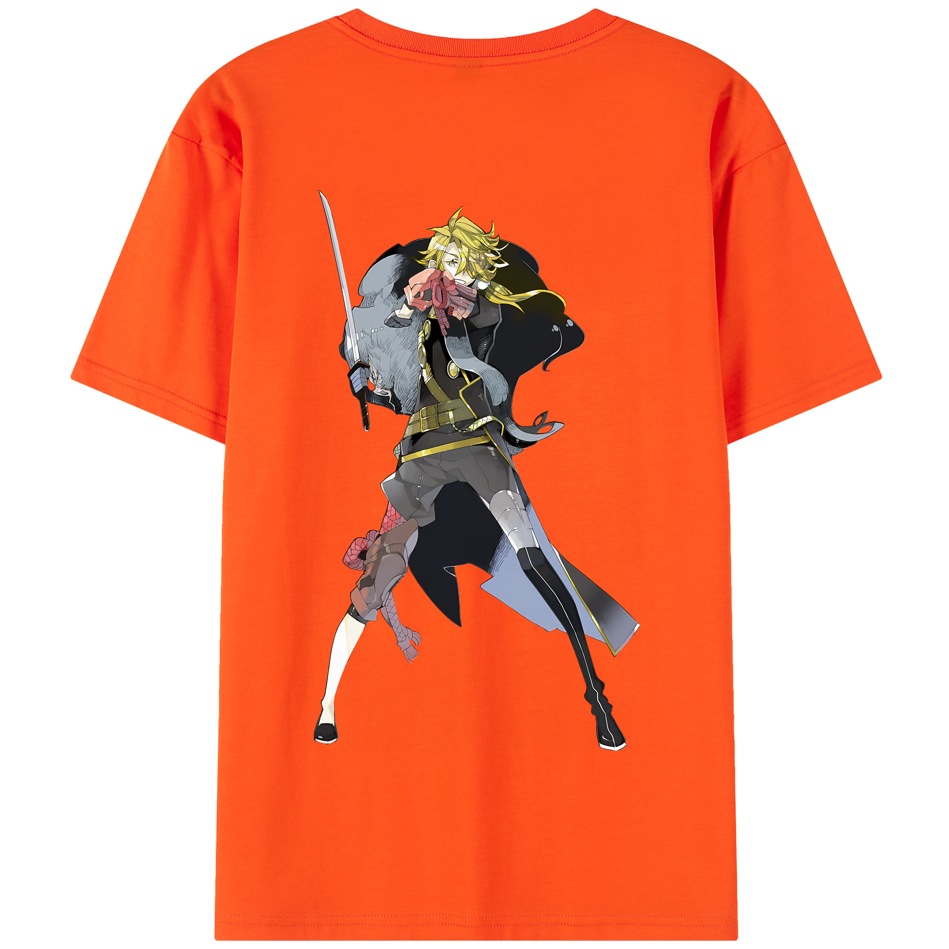 （画像用） 刀剣乱舞 Touken Ranbu 綿100％半袖Tシャツ（背面プリント）