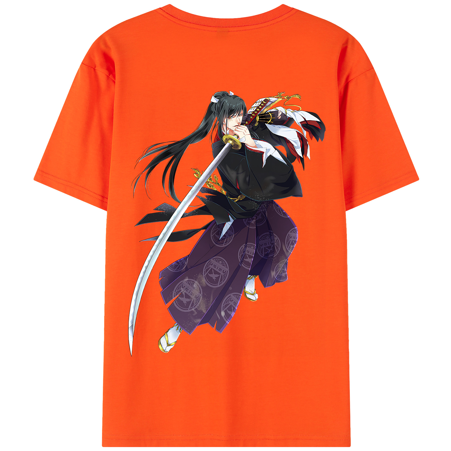 （画像用） 刀剣乱舞 Touken Ranbu 綿100％半袖Tシャツ（背面プリント）