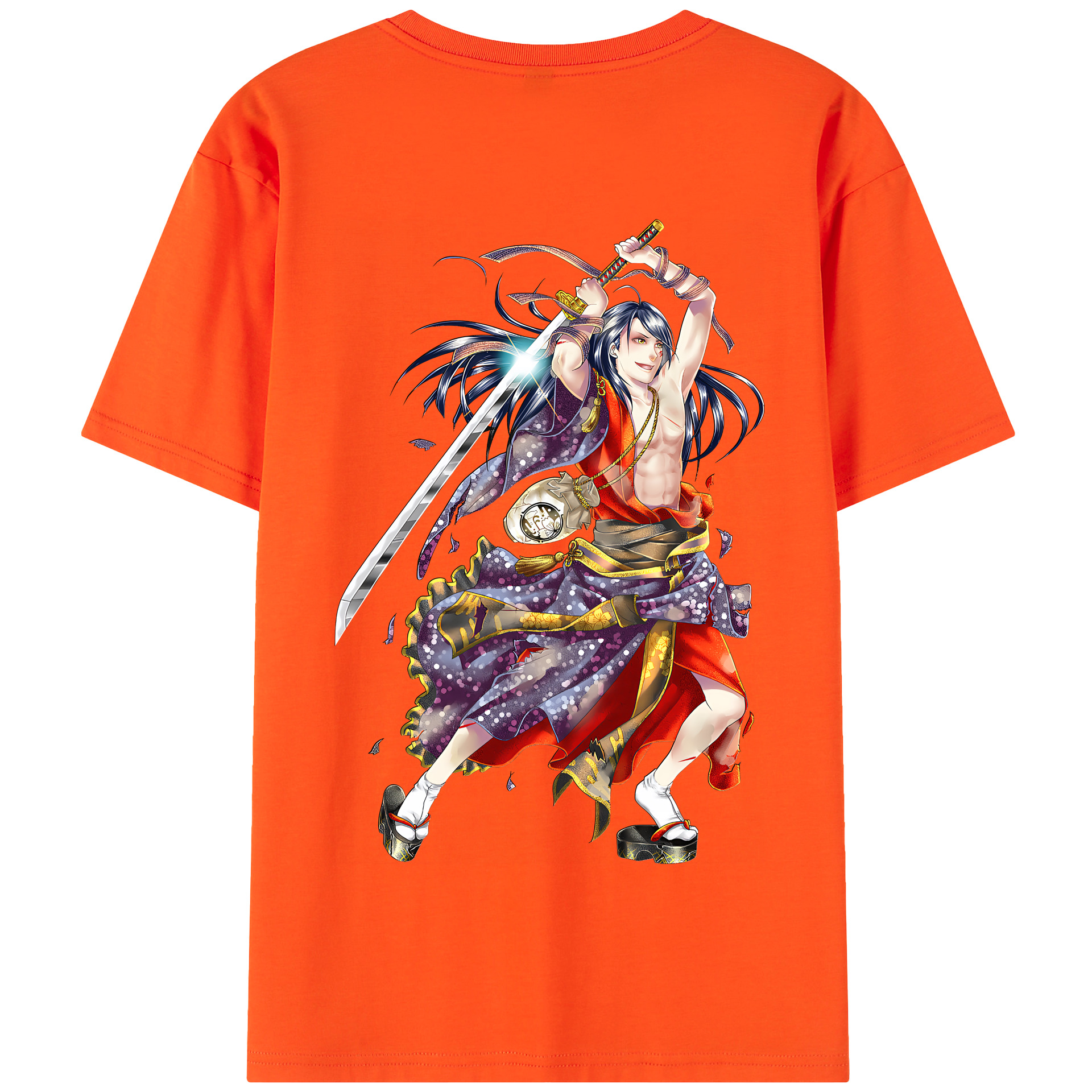 （画像用） 刀剣乱舞 Touken Ranbu 綿100％半袖Tシャツ（背面プリント）