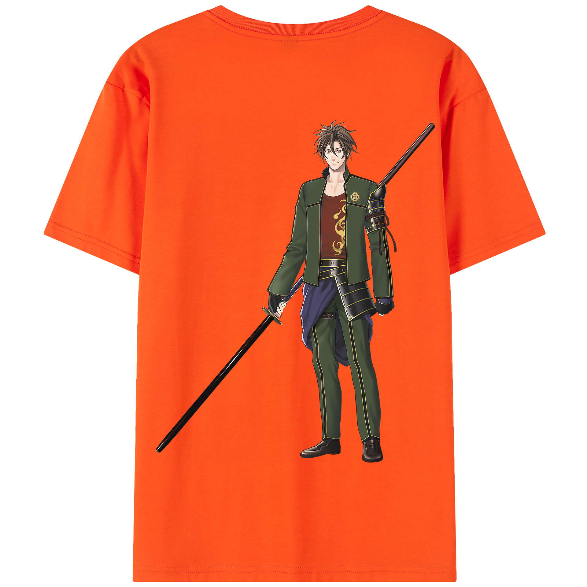 （画像用） 刀剣乱舞 Touken Ranbu 綿100％半袖Tシャツ（背面プリント）