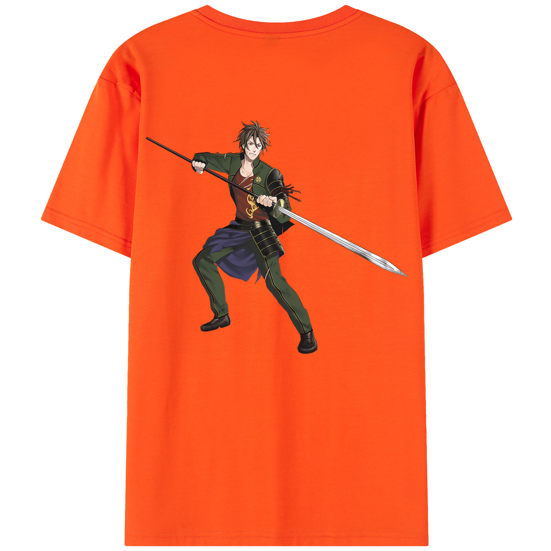 （画像用） 刀剣乱舞 Touken Ranbu 綿100％半袖Tシャツ（背面プリント）