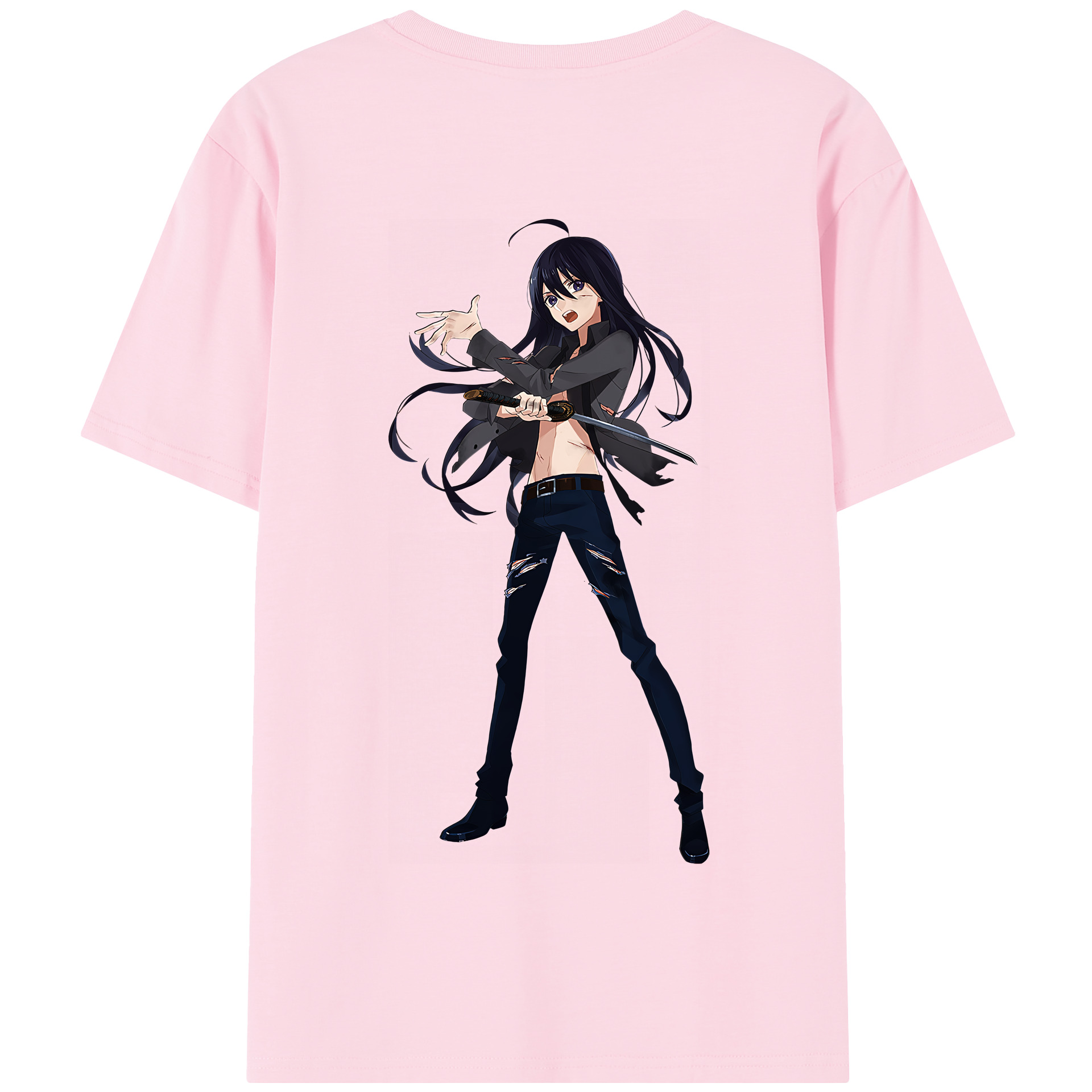 （画像用） 刀剣乱舞 Touken Ranbu 綿100％半袖Tシャツ（背面プリント）