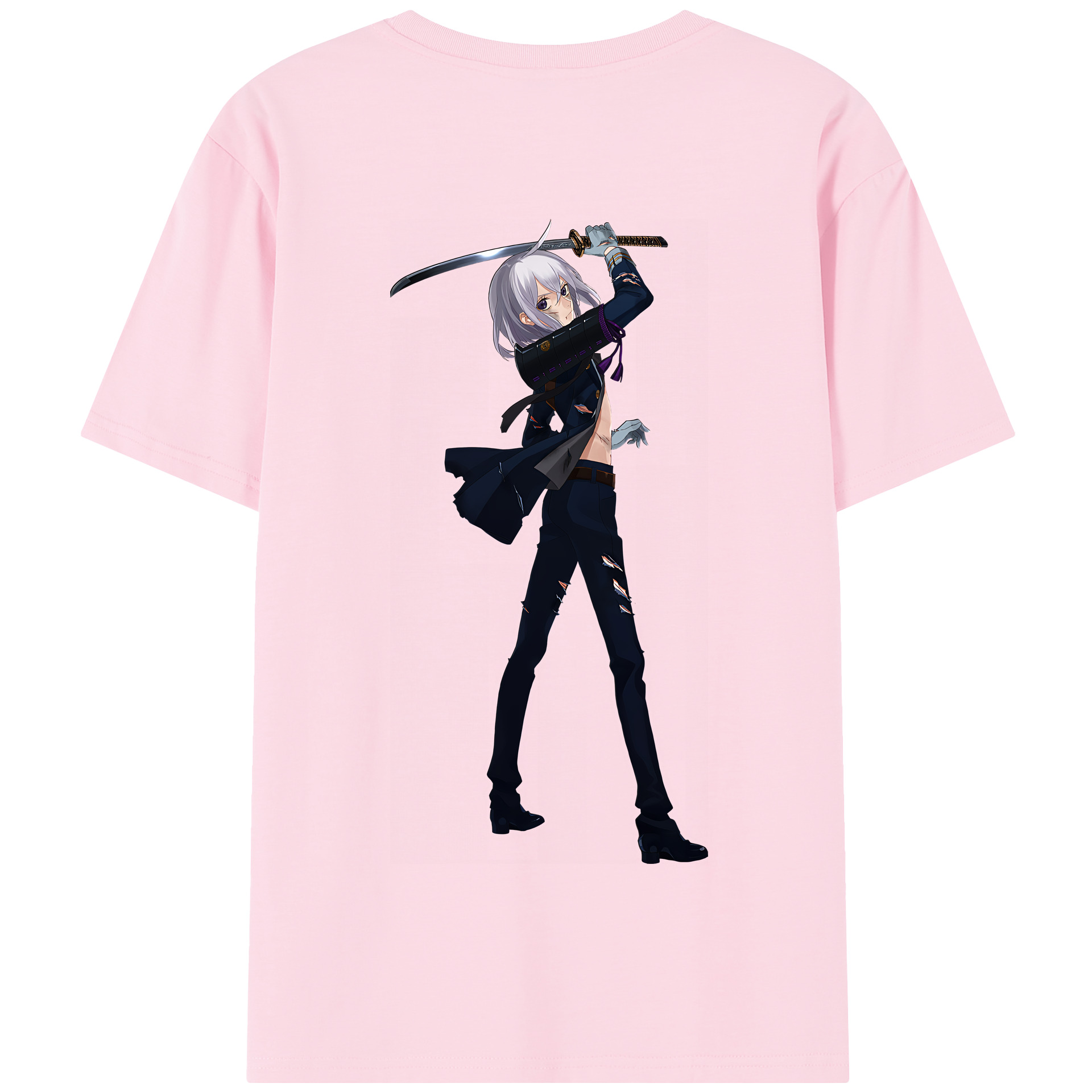（画像用） 刀剣乱舞 Touken Ranbu 綿100％半袖Tシャツ（背面プリント）