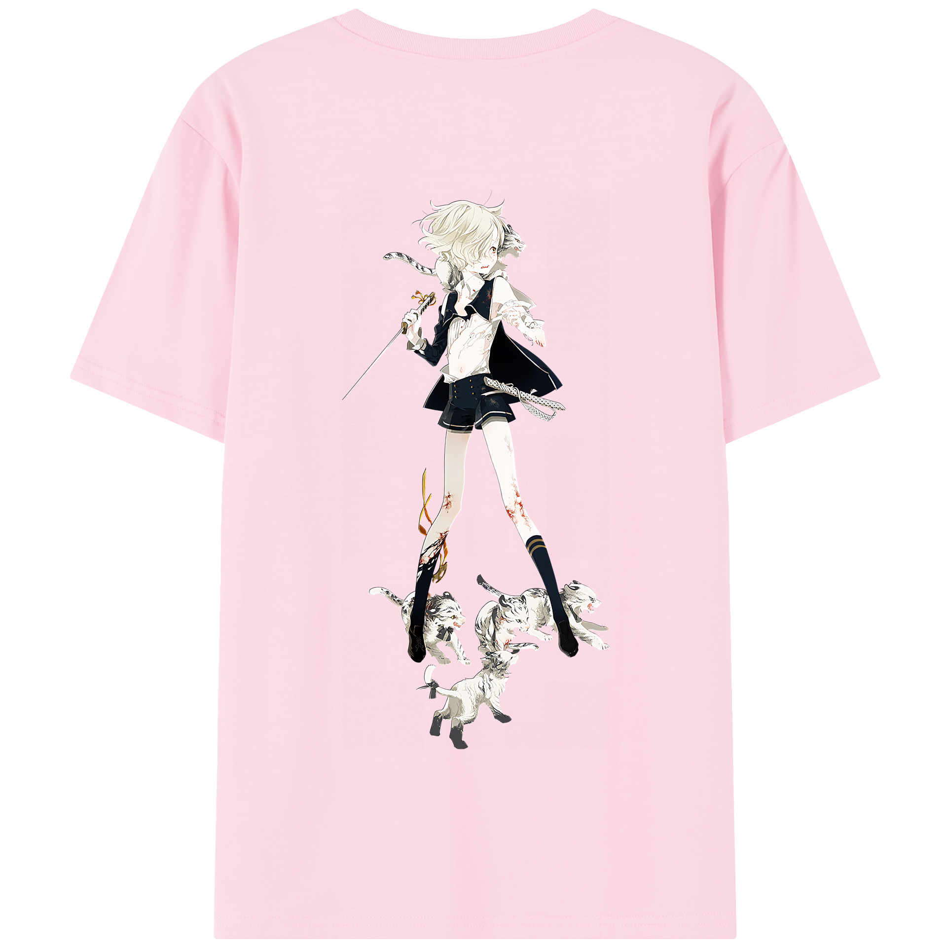 （画像用） 刀剣乱舞 Touken Ranbu 綿100％半袖Tシャツ（背面プリント）