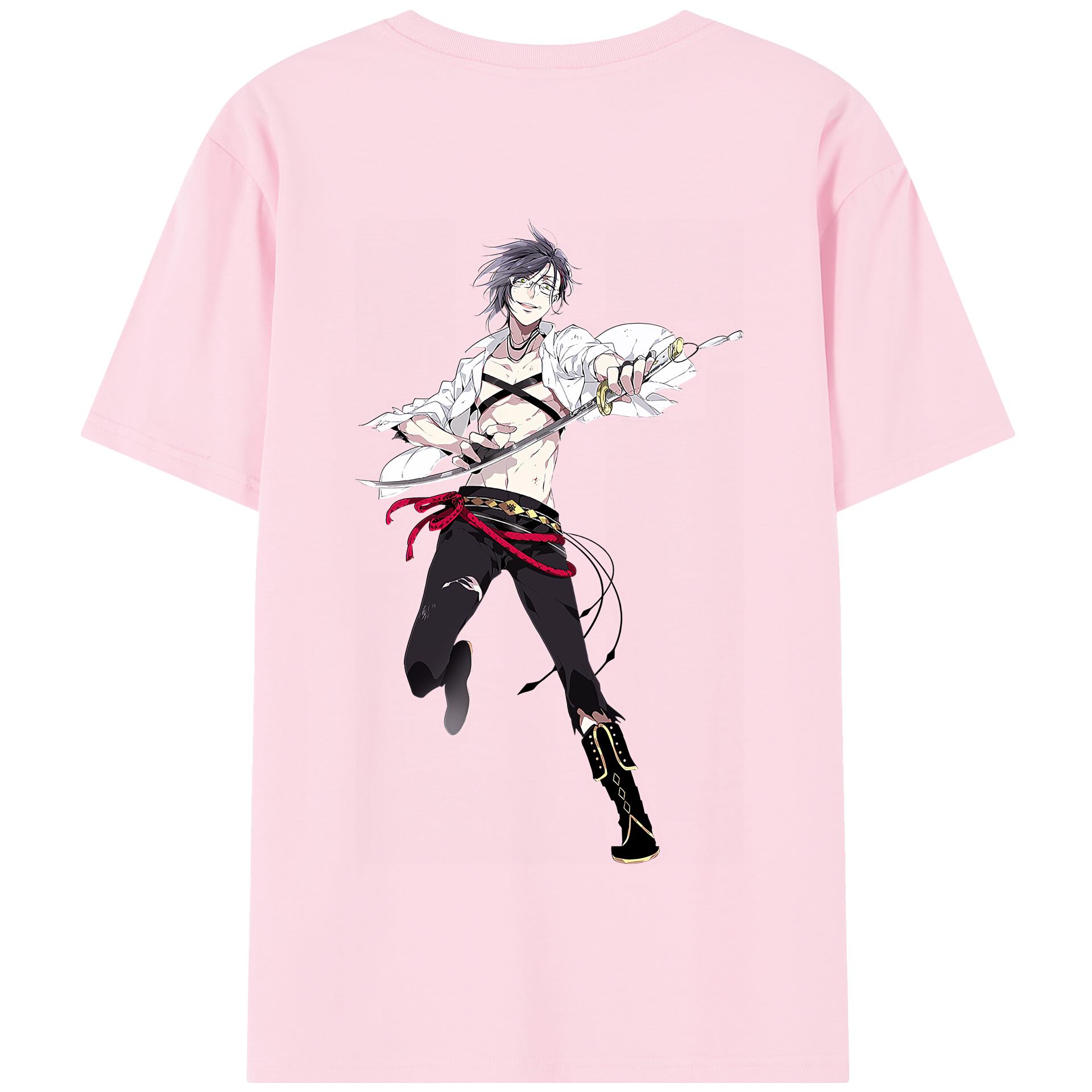 （画像用） 刀剣乱舞 Touken Ranbu 綿100％半袖Tシャツ（背面プリント）