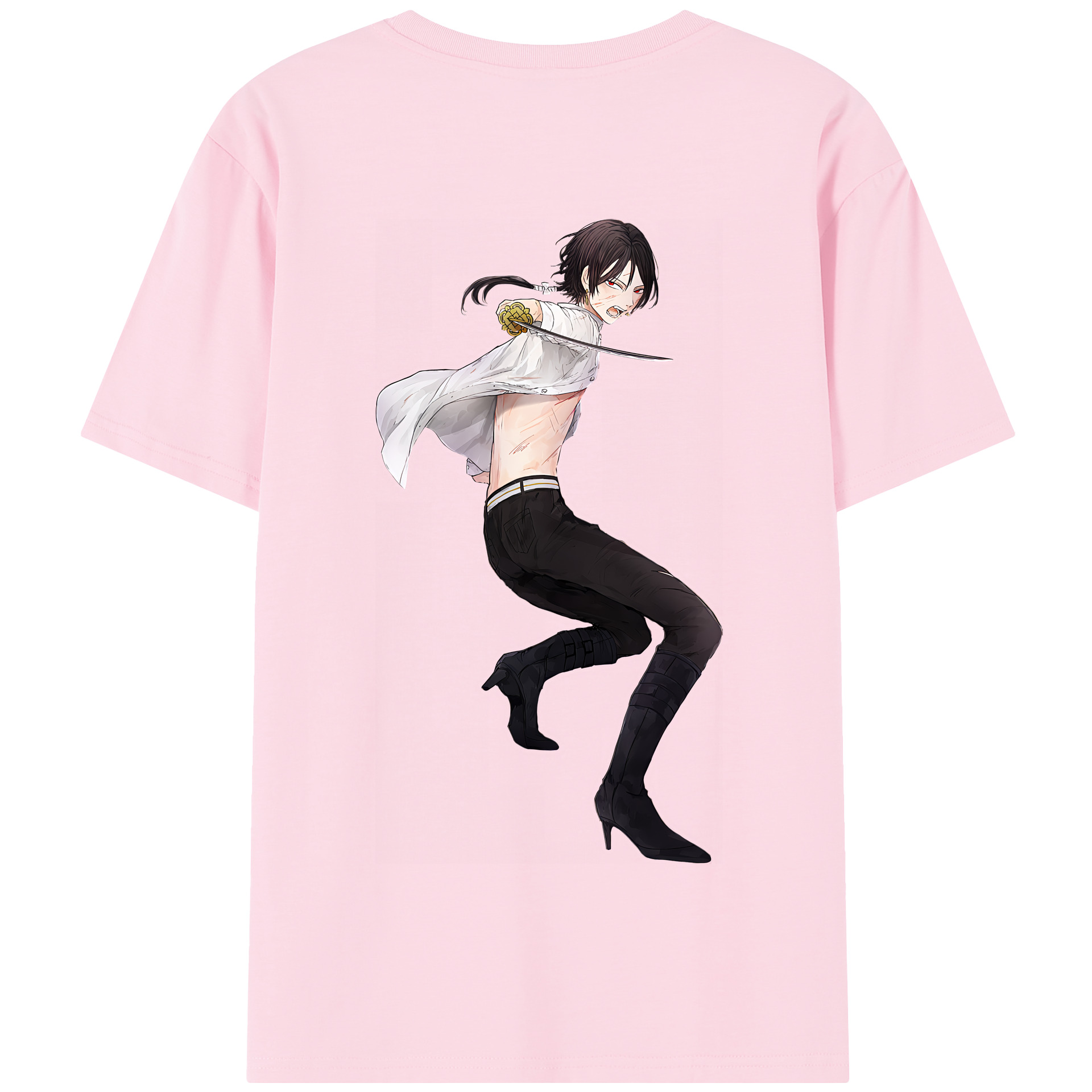 （画像用） 刀剣乱舞 Touken Ranbu 綿100％半袖Tシャツ（背面プリント）