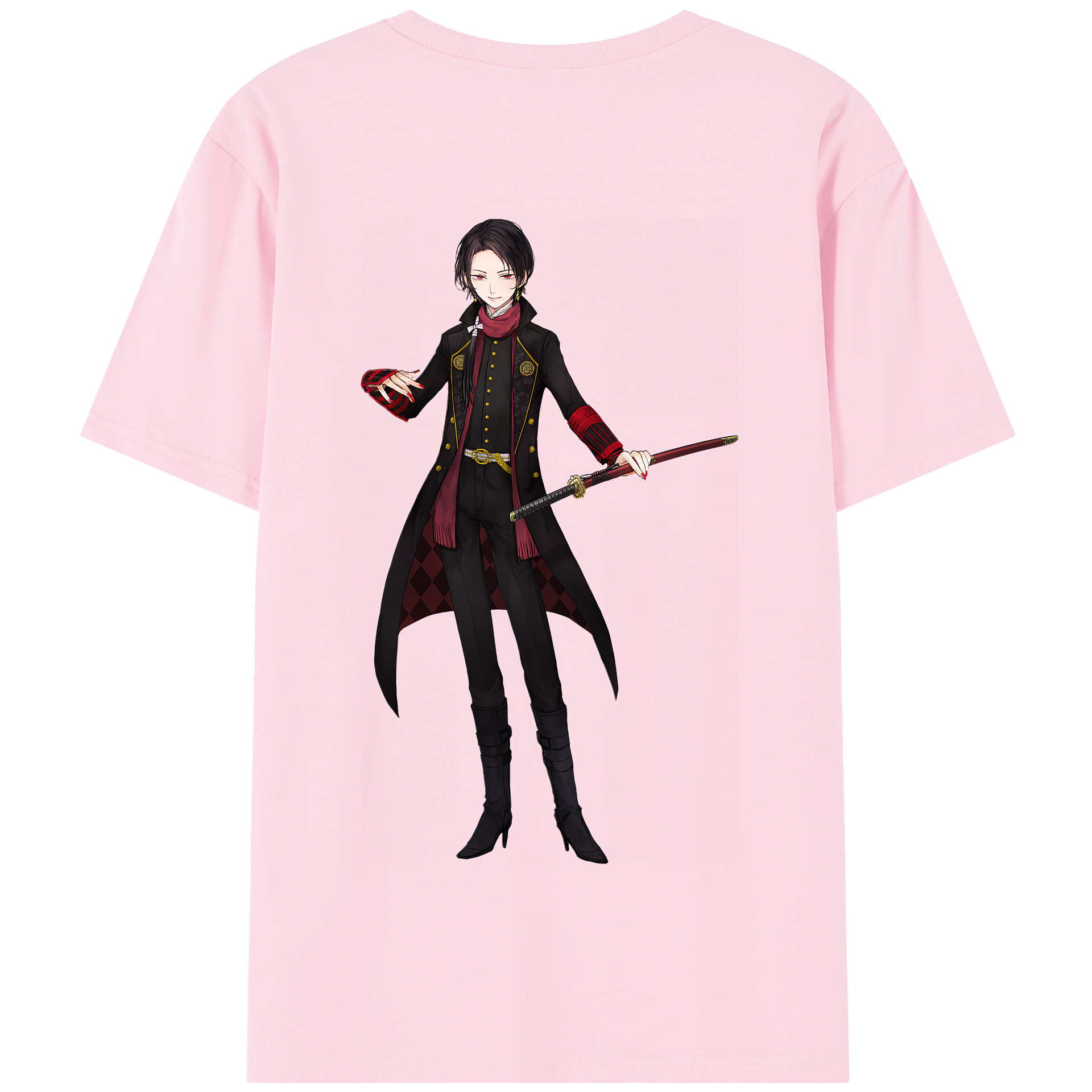 （画像用） 刀剣乱舞 Touken Ranbu 綿100％半袖Tシャツ（背面プリント）