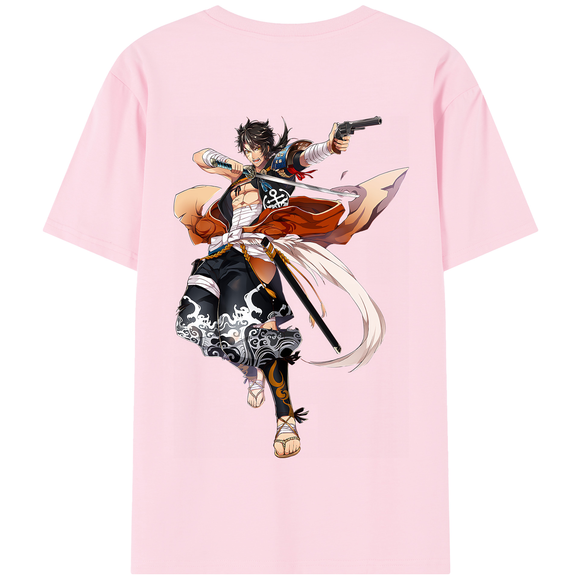（画像用） 刀剣乱舞 Touken Ranbu 綿100％半袖Tシャツ（背面プリント）