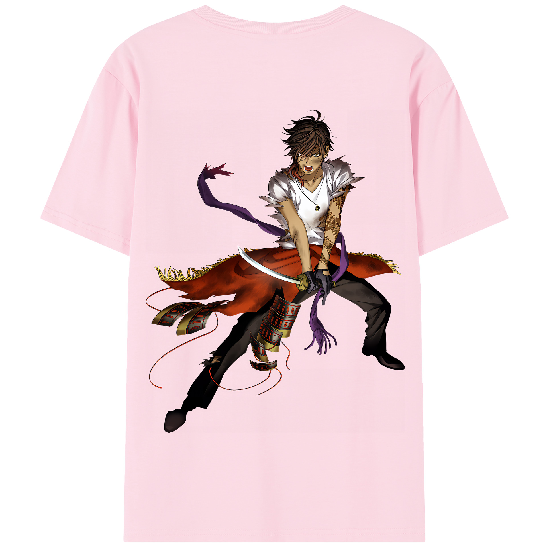 （画像用） 刀剣乱舞 Touken Ranbu 綿100％半袖Tシャツ（背面プリント）