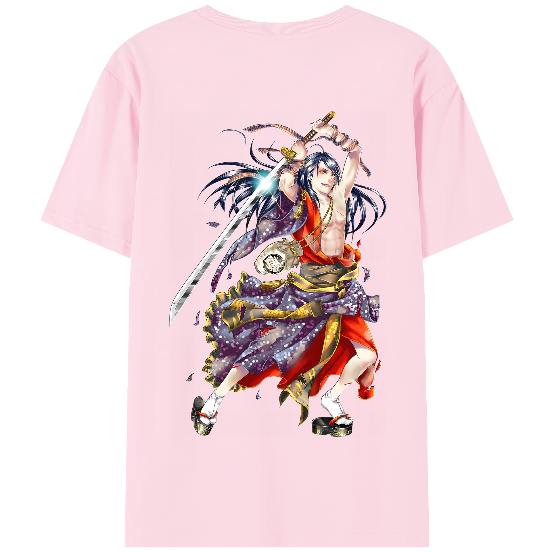 （画像用） 刀剣乱舞 Touken Ranbu 綿100％半袖Tシャツ（背面プリント）
