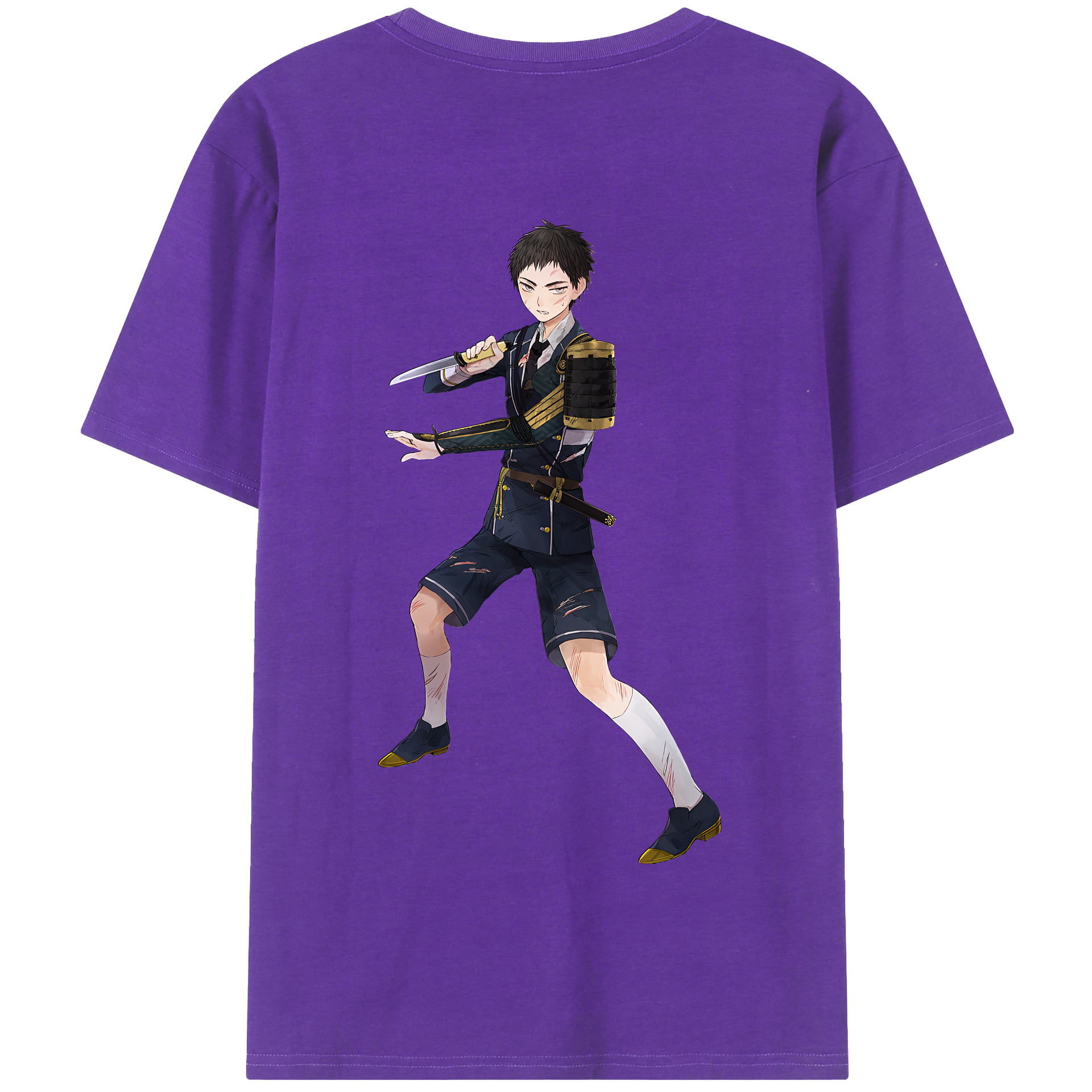 （画像用） 刀剣乱舞 Touken Ranbu 綿100％半袖Tシャツ（背面プリント）