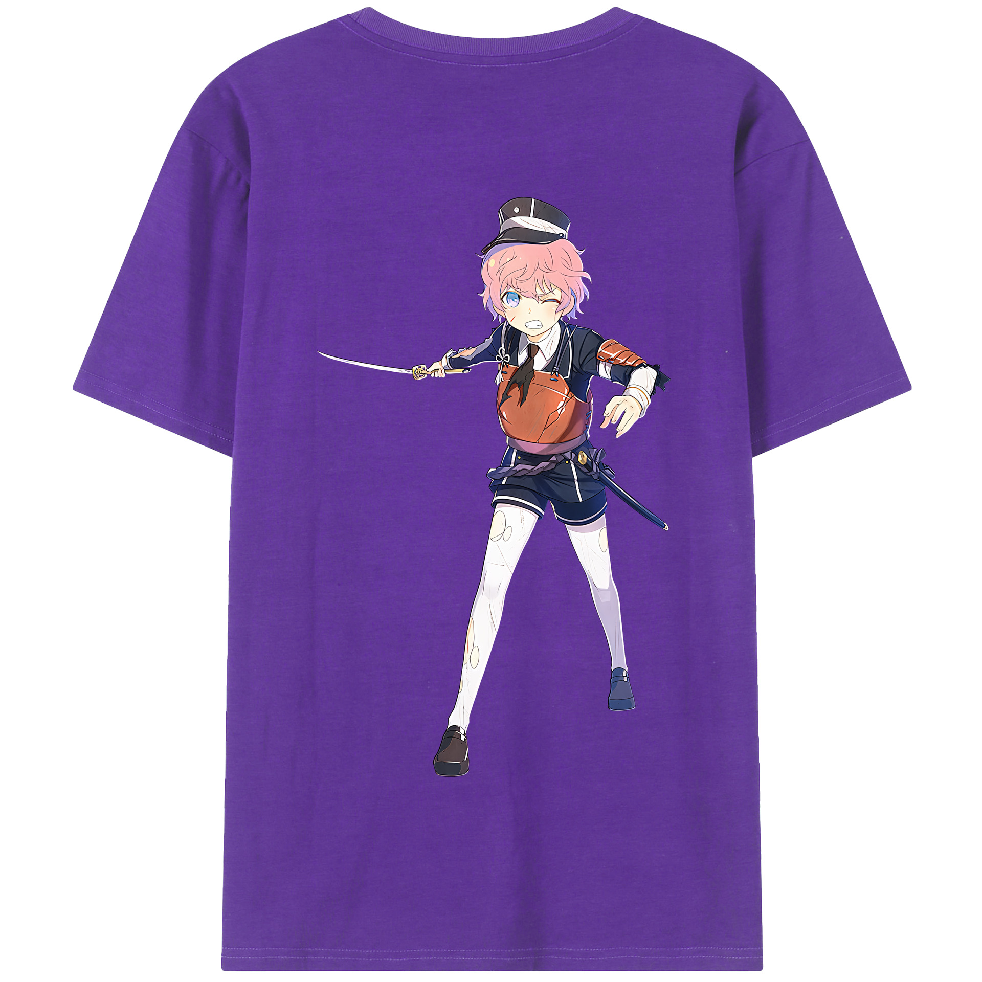 （画像用） 刀剣乱舞 Touken Ranbu 綿100％半袖Tシャツ（背面プリント）