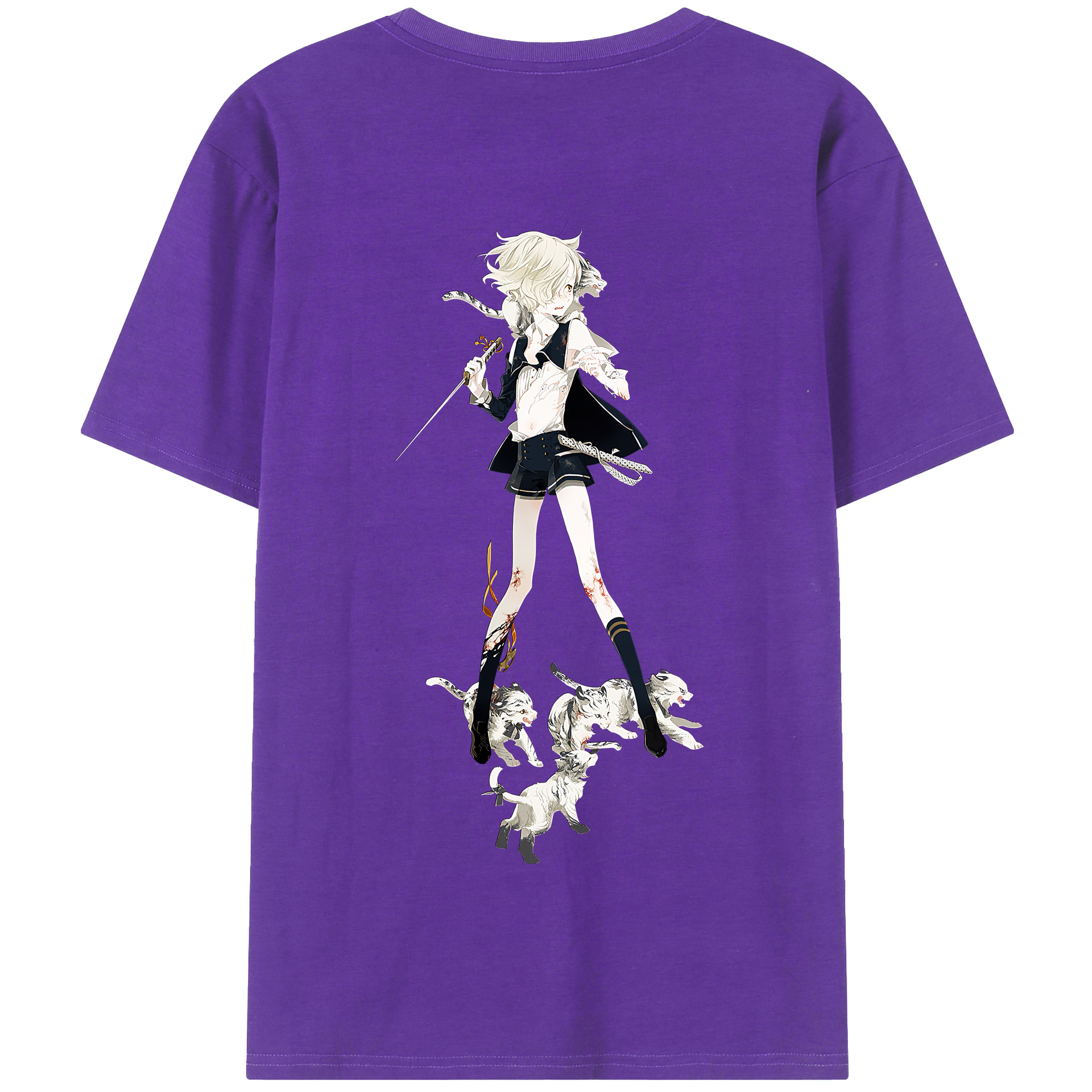 （画像用） 刀剣乱舞 Touken Ranbu 綿100％半袖Tシャツ（背面プリント）