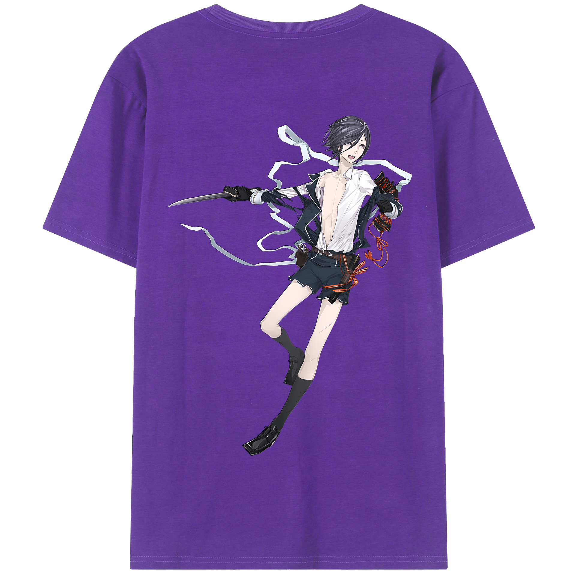 （画像用） 刀剣乱舞 Touken Ranbu 綿100％半袖Tシャツ（背面プリント）