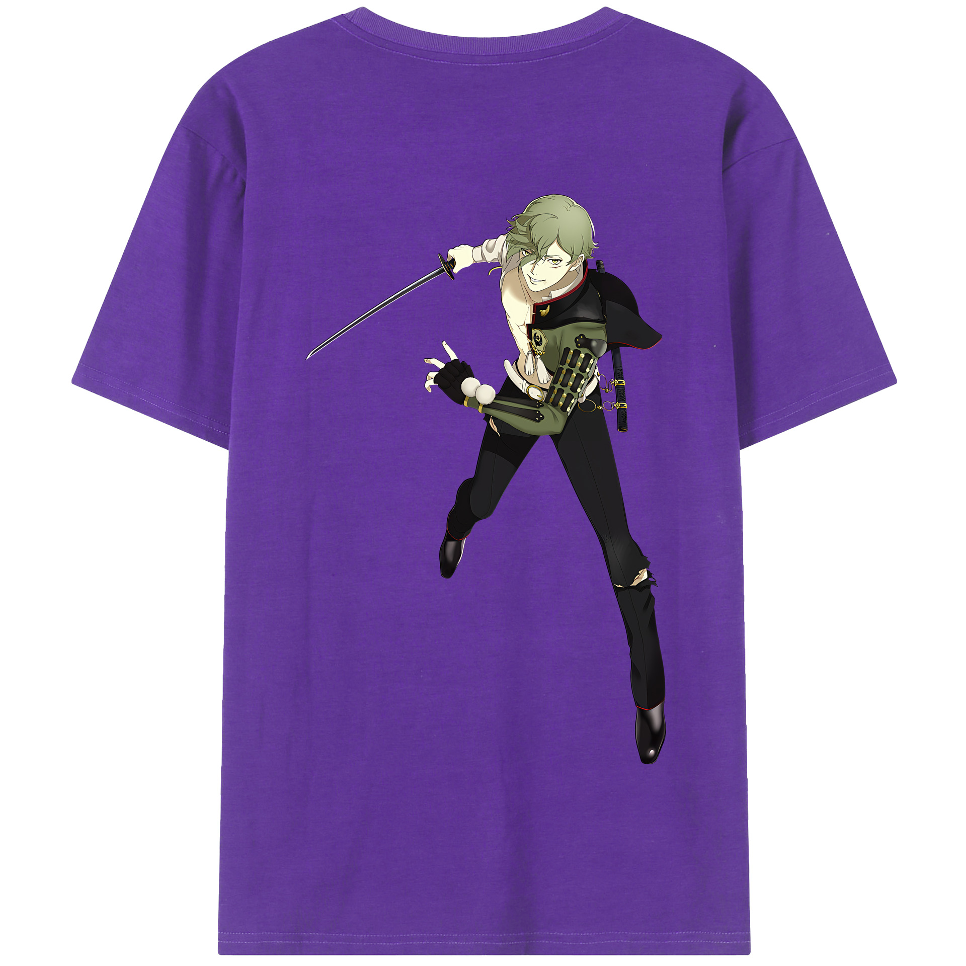 （画像用） 刀剣乱舞 Touken Ranbu 綿100％半袖Tシャツ（背面プリント）
