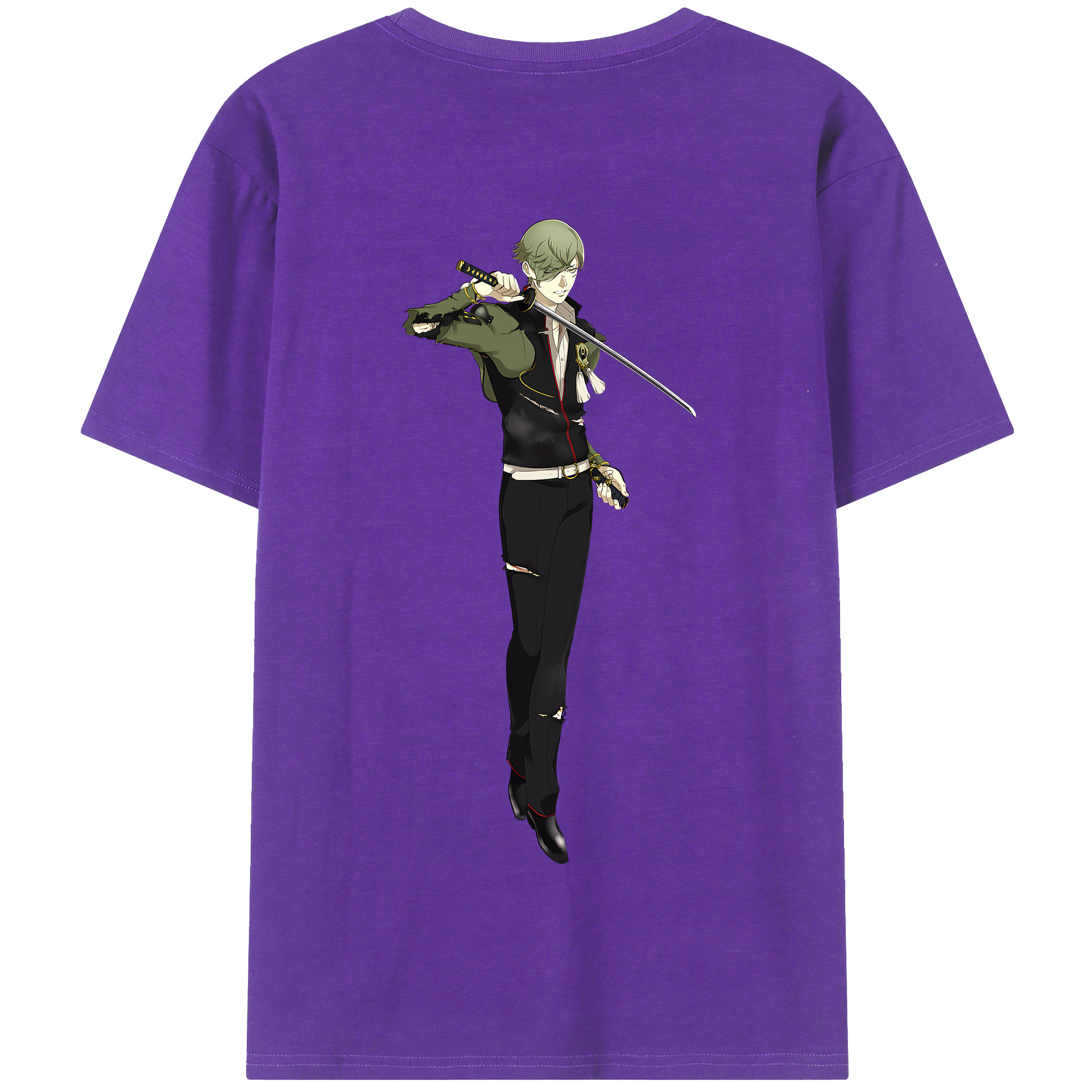 （画像用） 刀剣乱舞 Touken Ranbu 綿100％半袖Tシャツ（背面プリント）