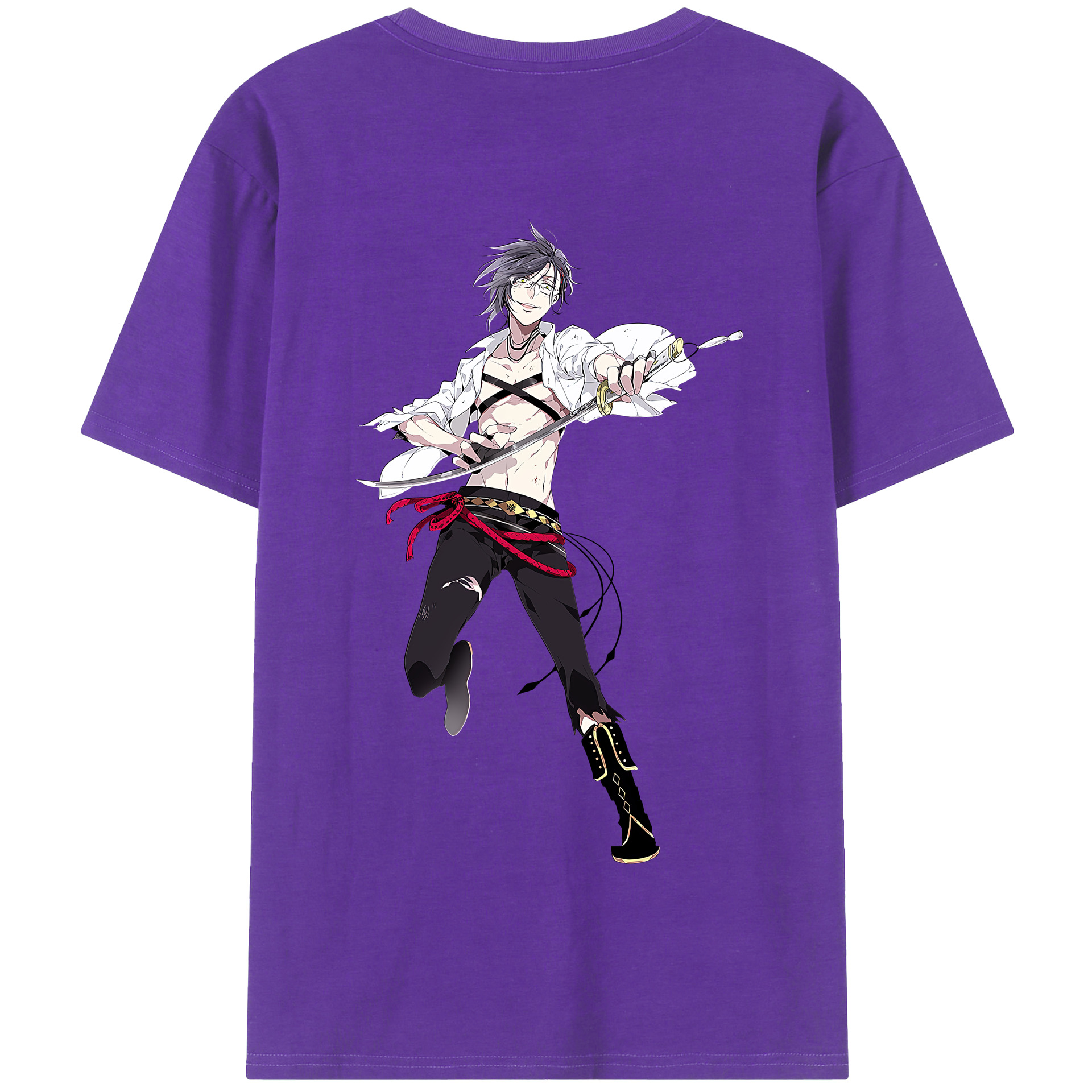 （画像用） 刀剣乱舞 Touken Ranbu 綿100％半袖Tシャツ（背面プリント）