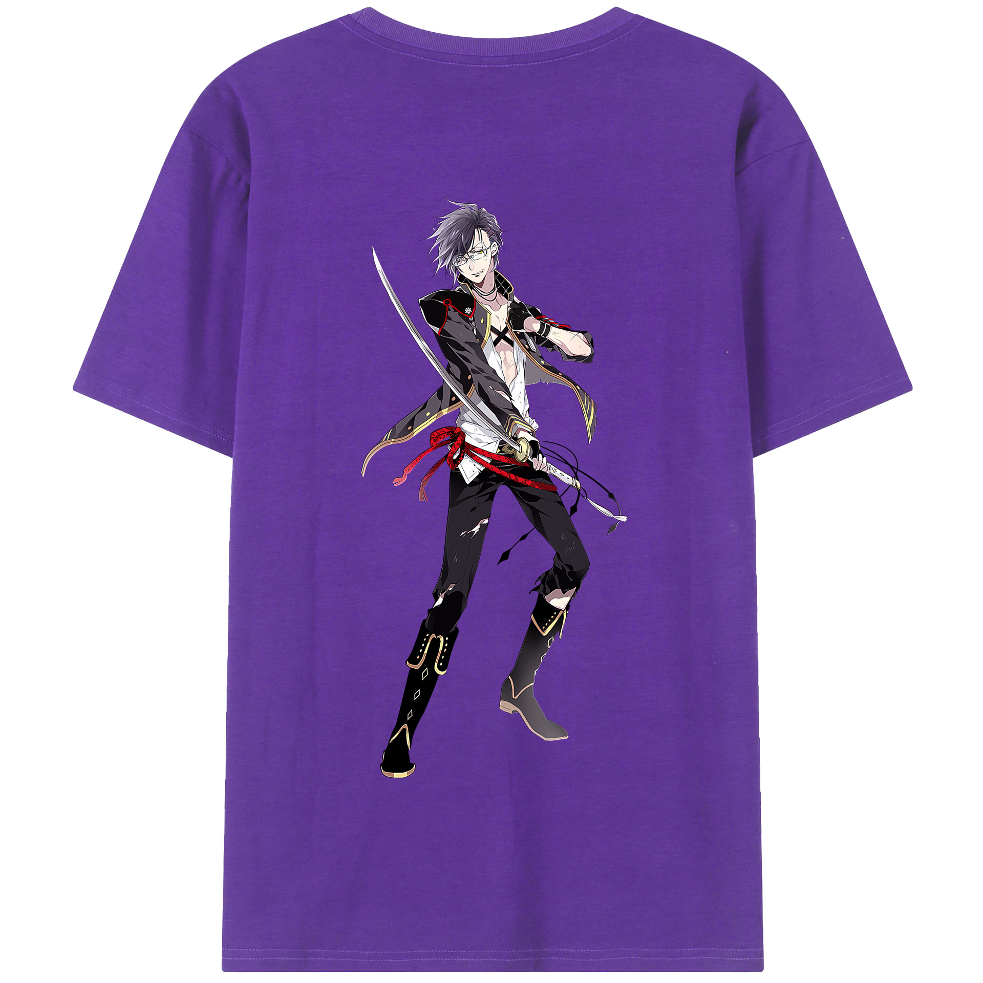 （画像用） 刀剣乱舞 Touken Ranbu 綿100％半袖Tシャツ（背面プリント）
