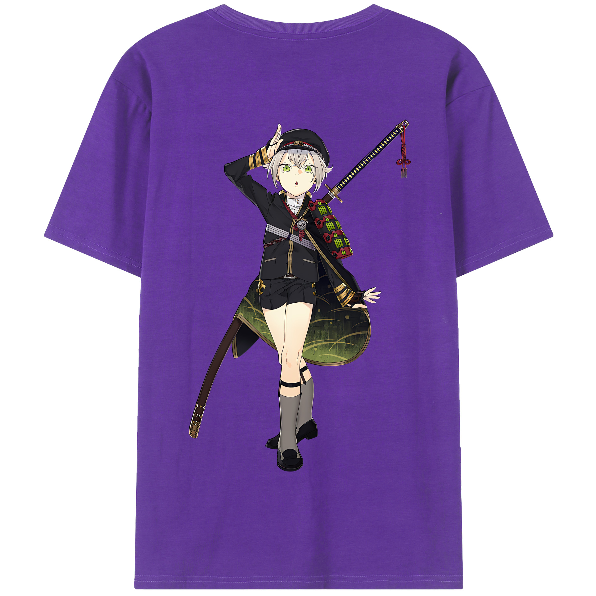 （画像用） 刀剣乱舞 Touken Ranbu 綿100％半袖Tシャツ（背面プリント）