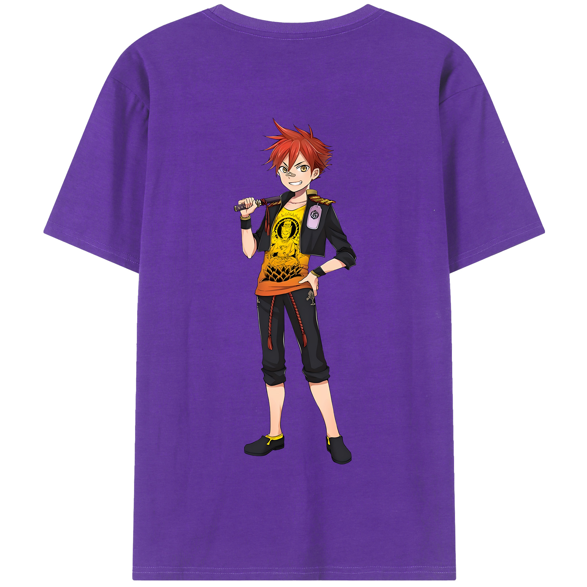 （画像用） 刀剣乱舞 Touken Ranbu 綿100％半袖Tシャツ（背面プリント）