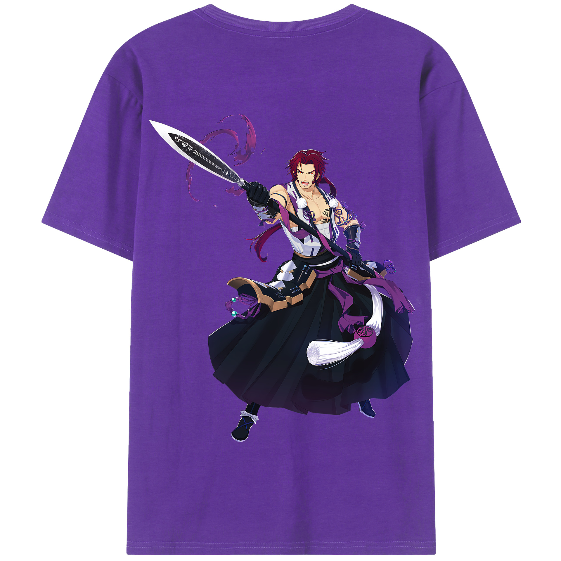 （画像用） 刀剣乱舞 Touken Ranbu 綿100％半袖Tシャツ（背面プリント）