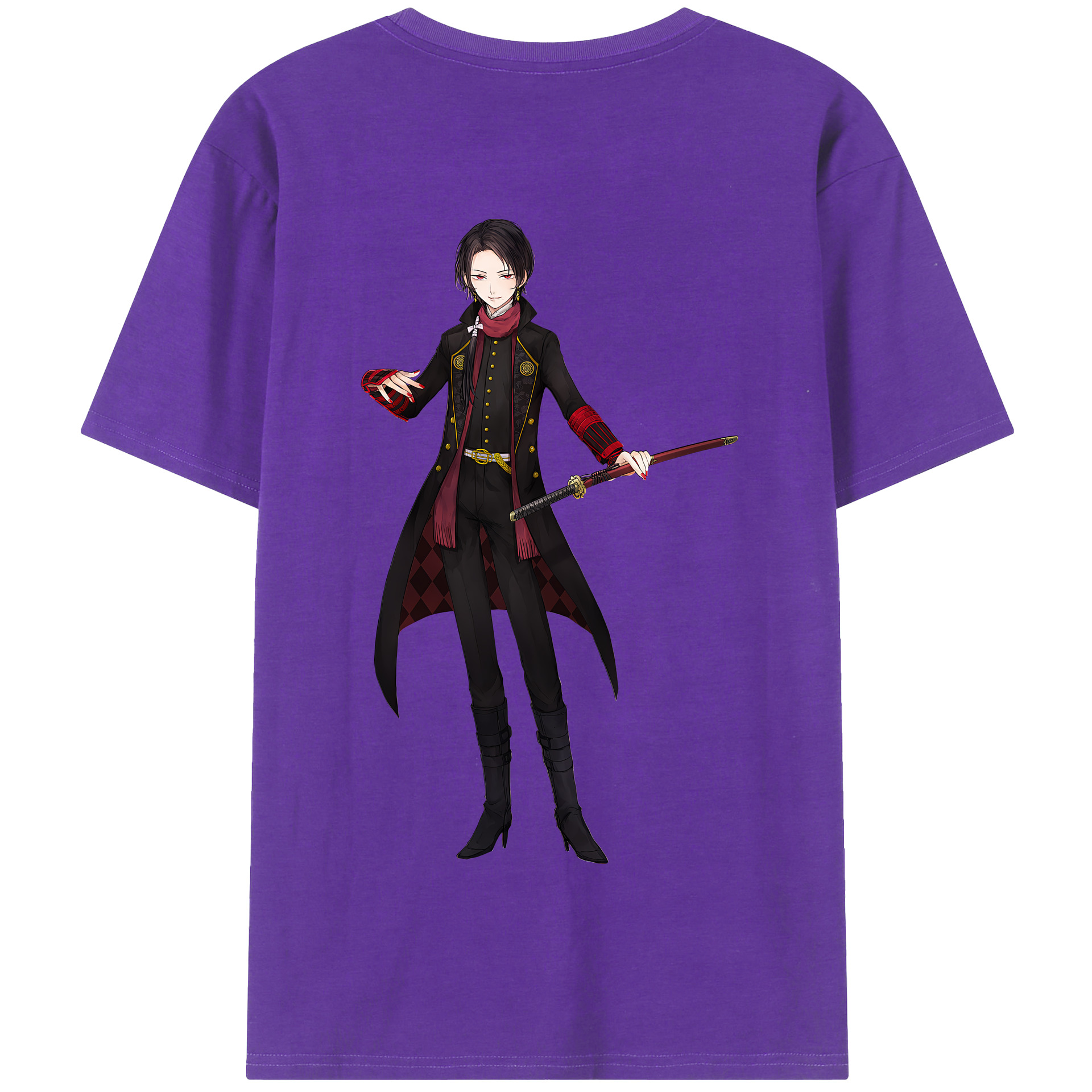 （画像用） 刀剣乱舞 Touken Ranbu 綿100％半袖Tシャツ（背面プリント）