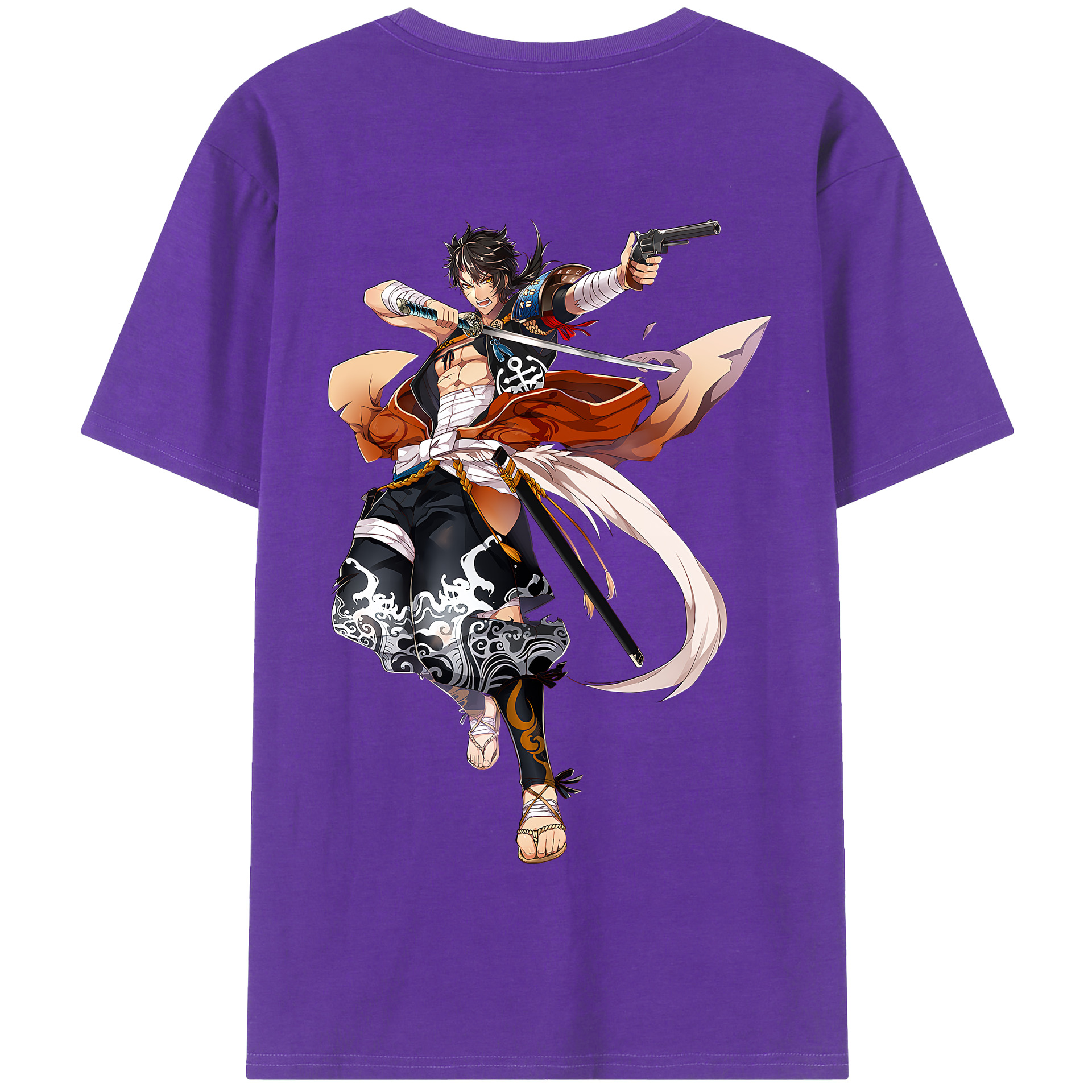 （画像用） 刀剣乱舞 Touken Ranbu 綿100％半袖Tシャツ（背面プリント）