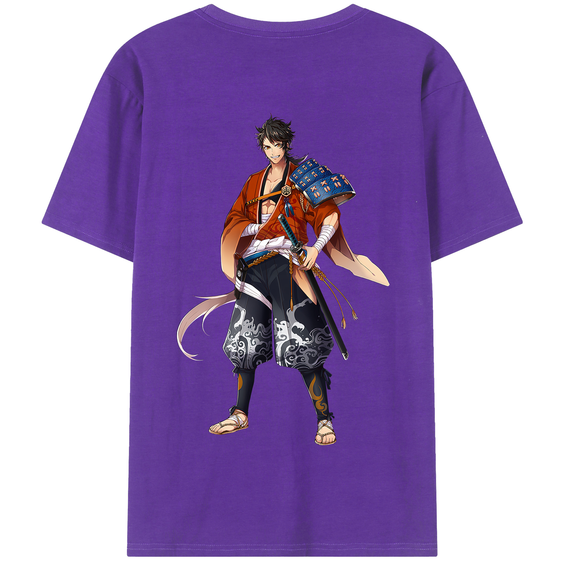 （画像用） 刀剣乱舞 Touken Ranbu 綿100％半袖Tシャツ（背面プリント）