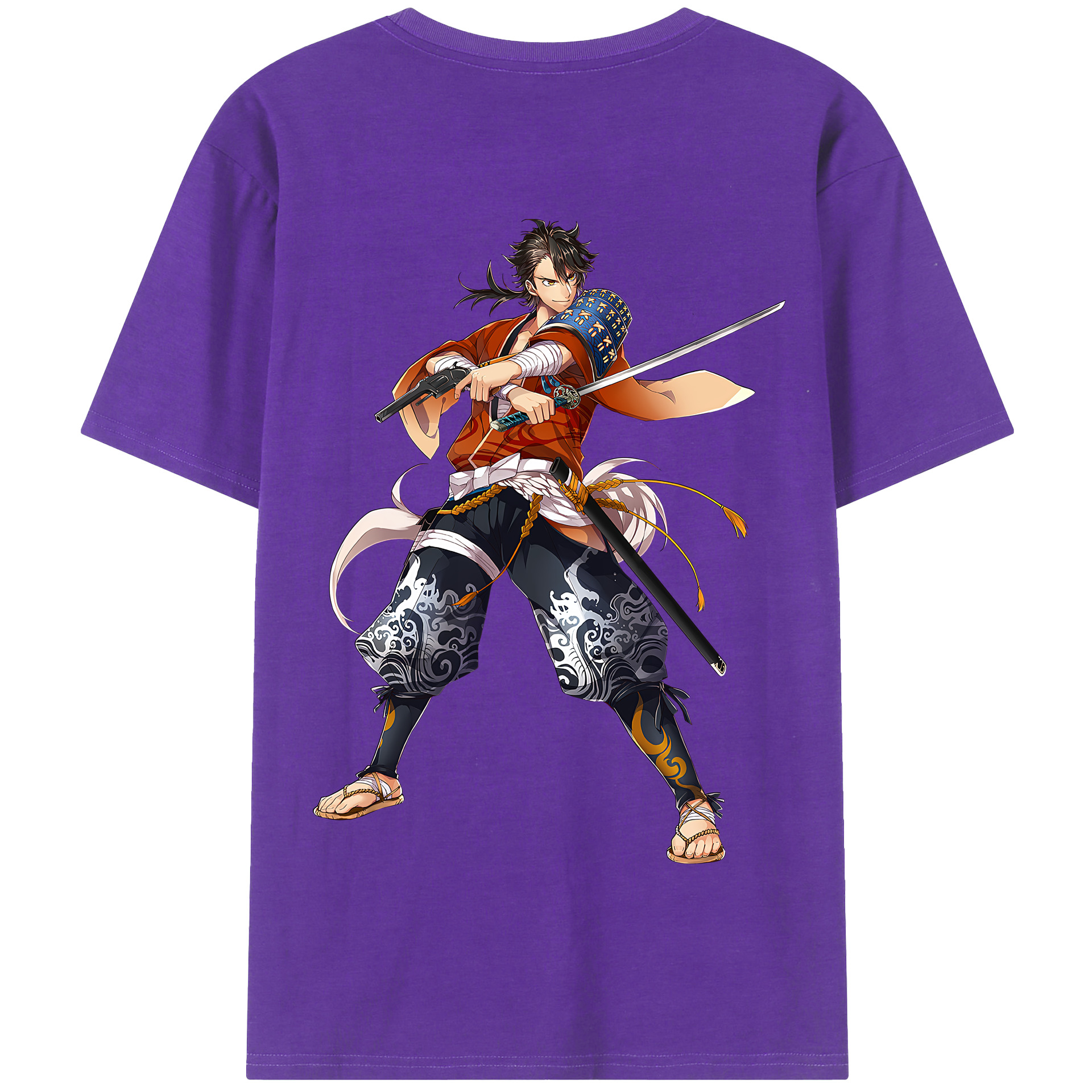 （画像用） 刀剣乱舞 Touken Ranbu 綿100％半袖Tシャツ（背面プリント）