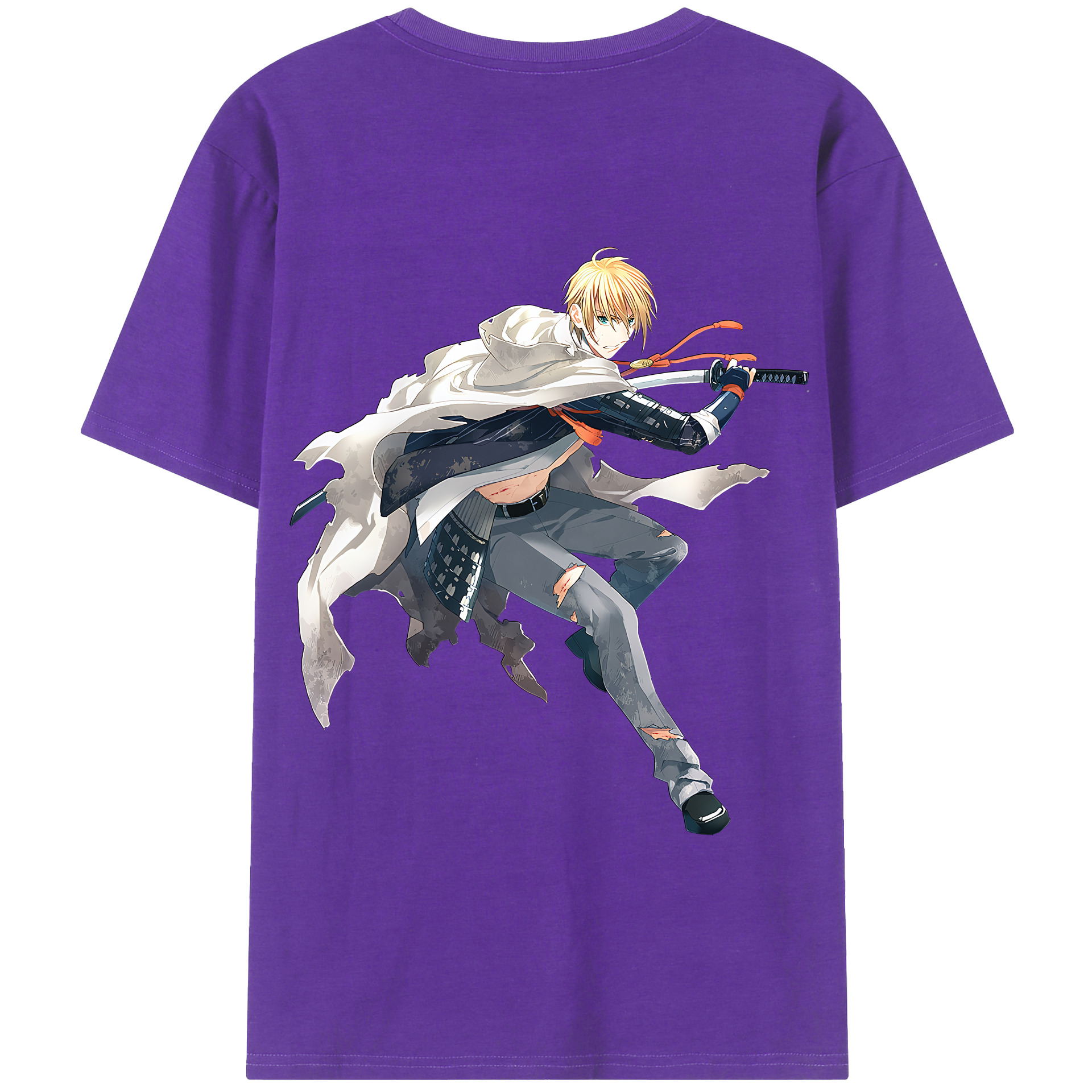 （画像用） 刀剣乱舞 Touken Ranbu 綿100％半袖Tシャツ（背面プリント）