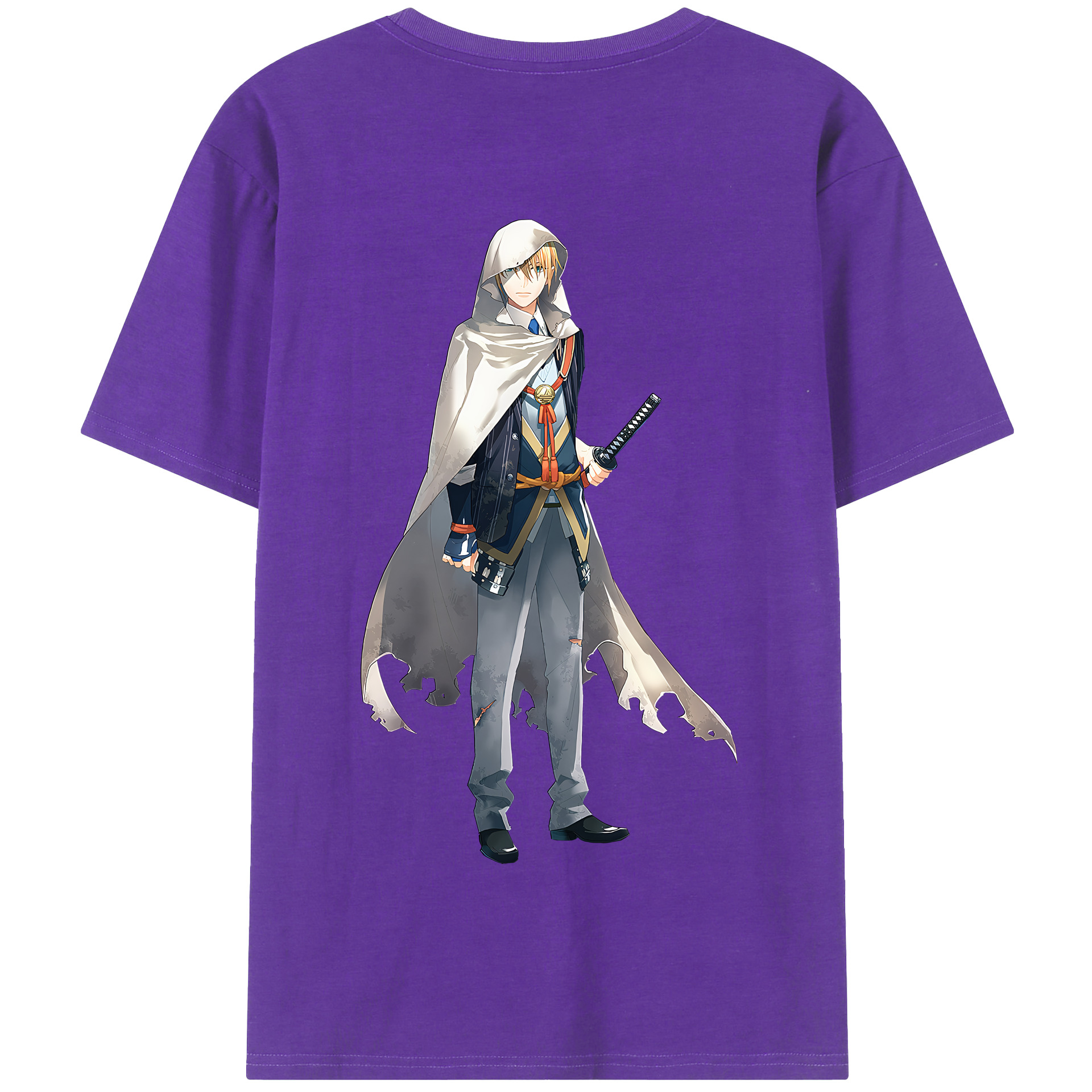 （画像用） 刀剣乱舞 Touken Ranbu 綿100％半袖Tシャツ（背面プリント）