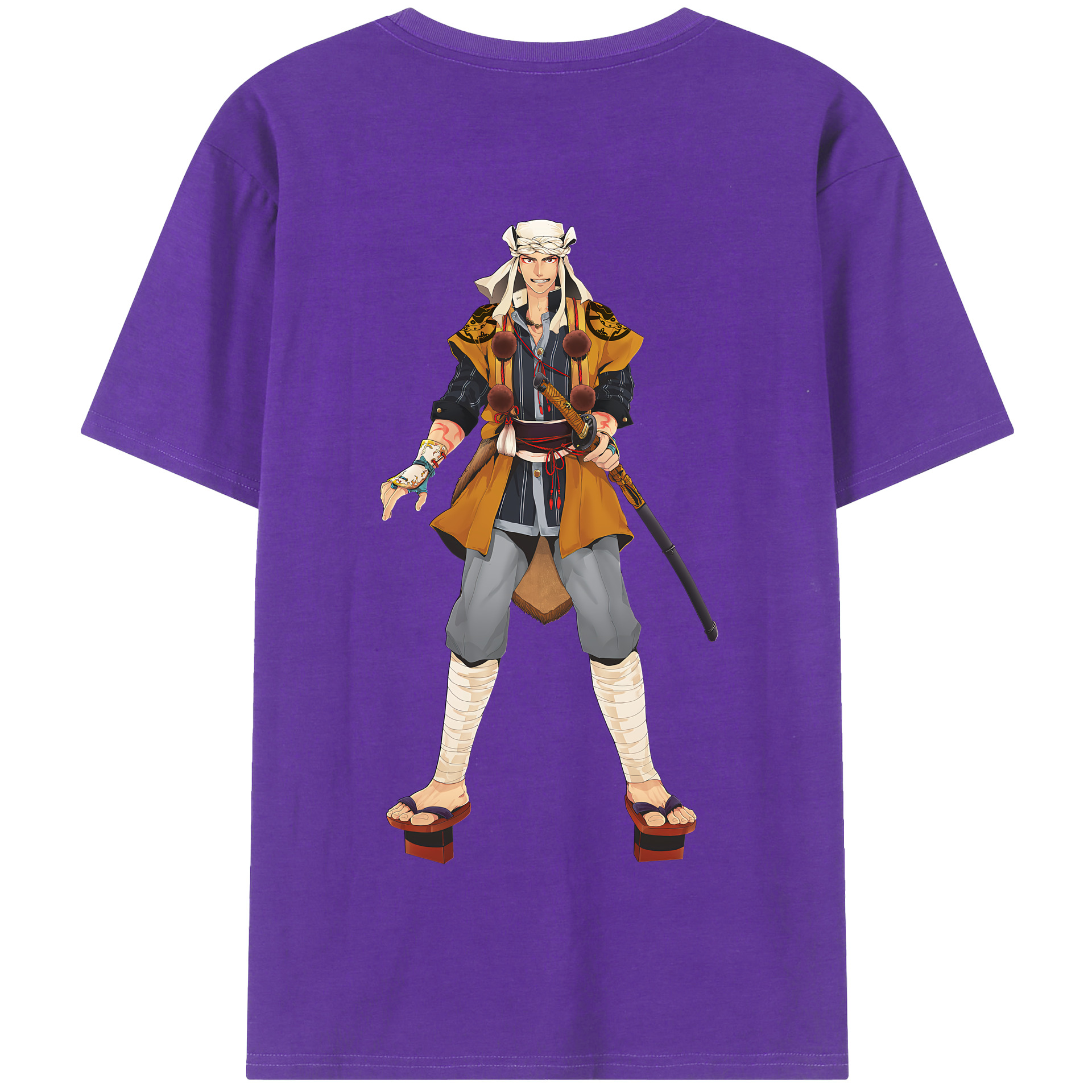 （画像用） 刀剣乱舞 Touken Ranbu 綿100％半袖Tシャツ（背面プリント）