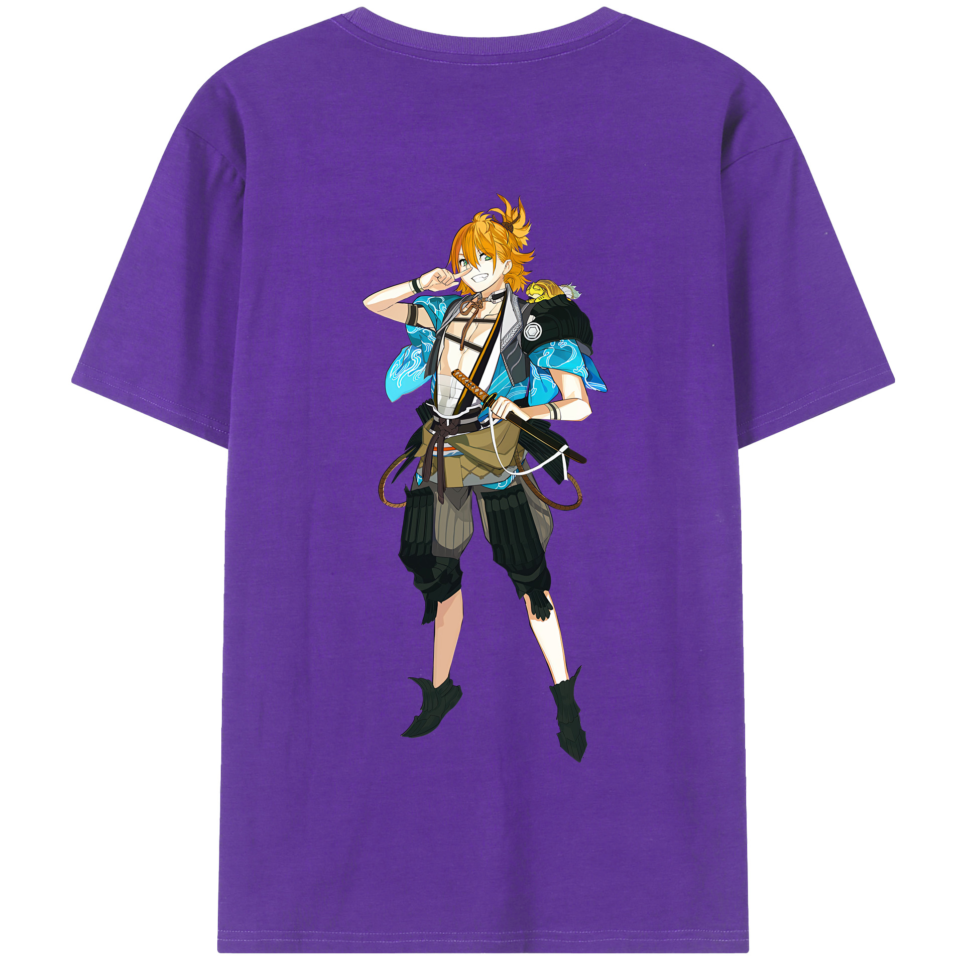 （画像用） 刀剣乱舞 Touken Ranbu 綿100％半袖Tシャツ（背面プリント）