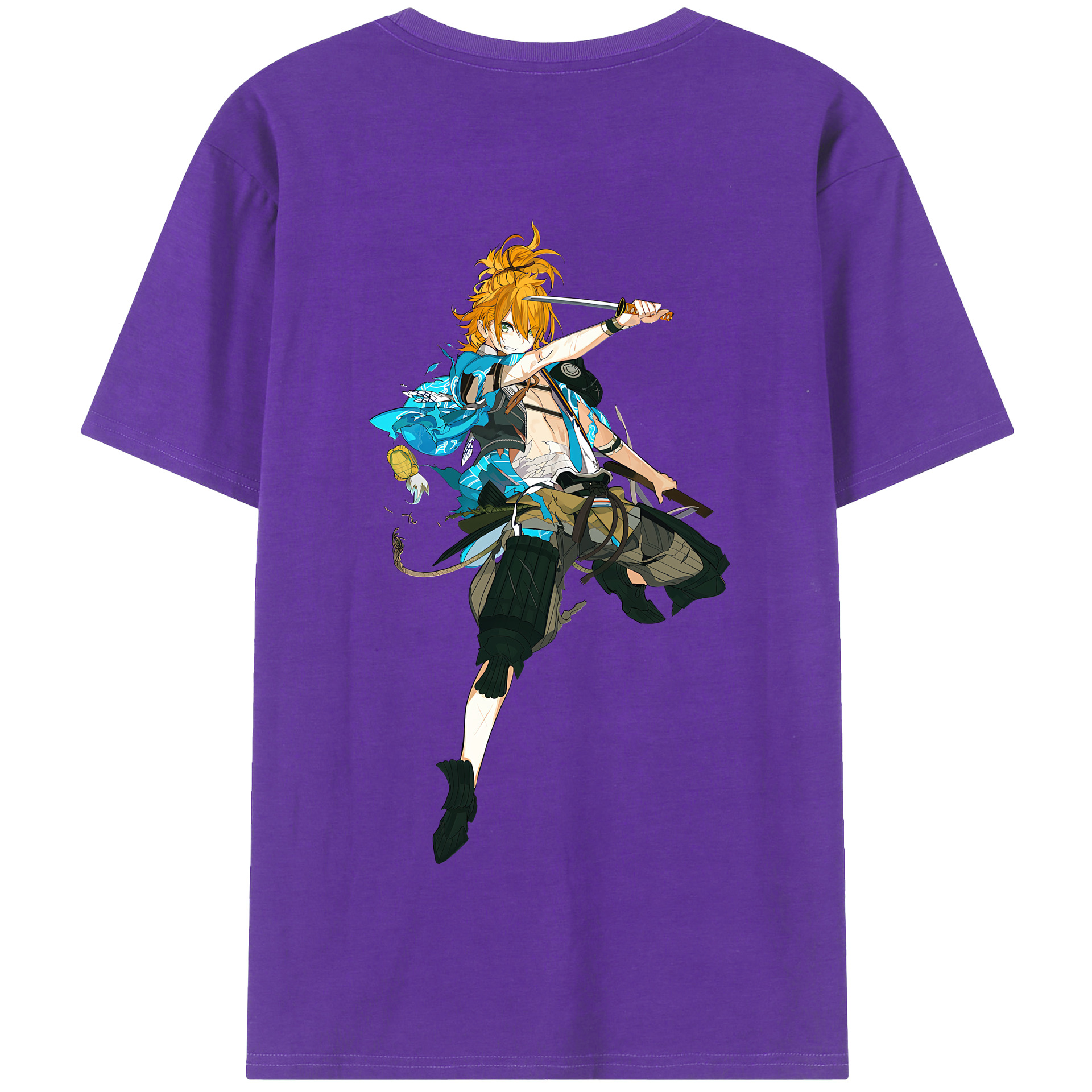 （画像用） 刀剣乱舞 Touken Ranbu 綿100％半袖Tシャツ（背面プリント）