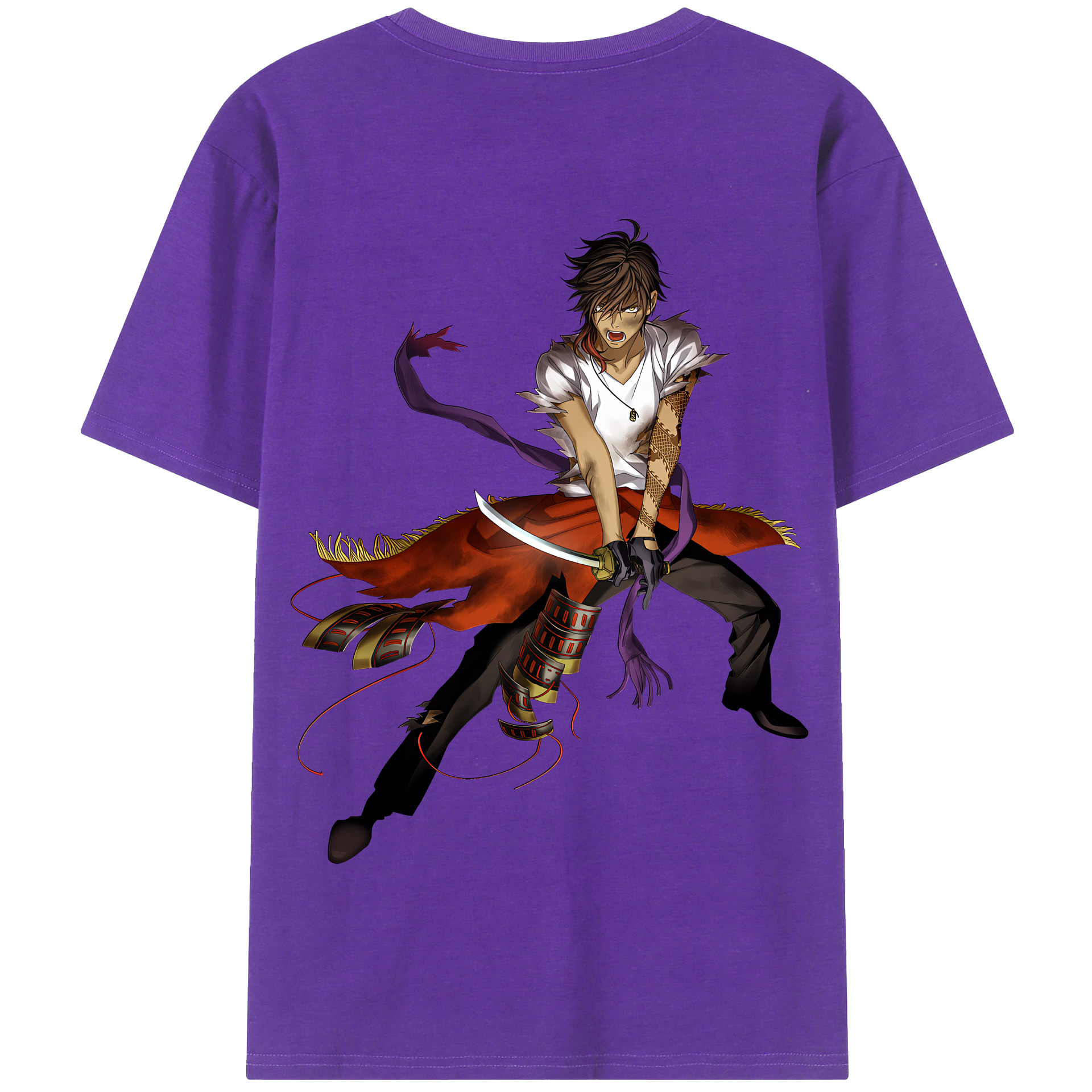 （画像用） 刀剣乱舞 Touken Ranbu 綿100％半袖Tシャツ（背面プリント）