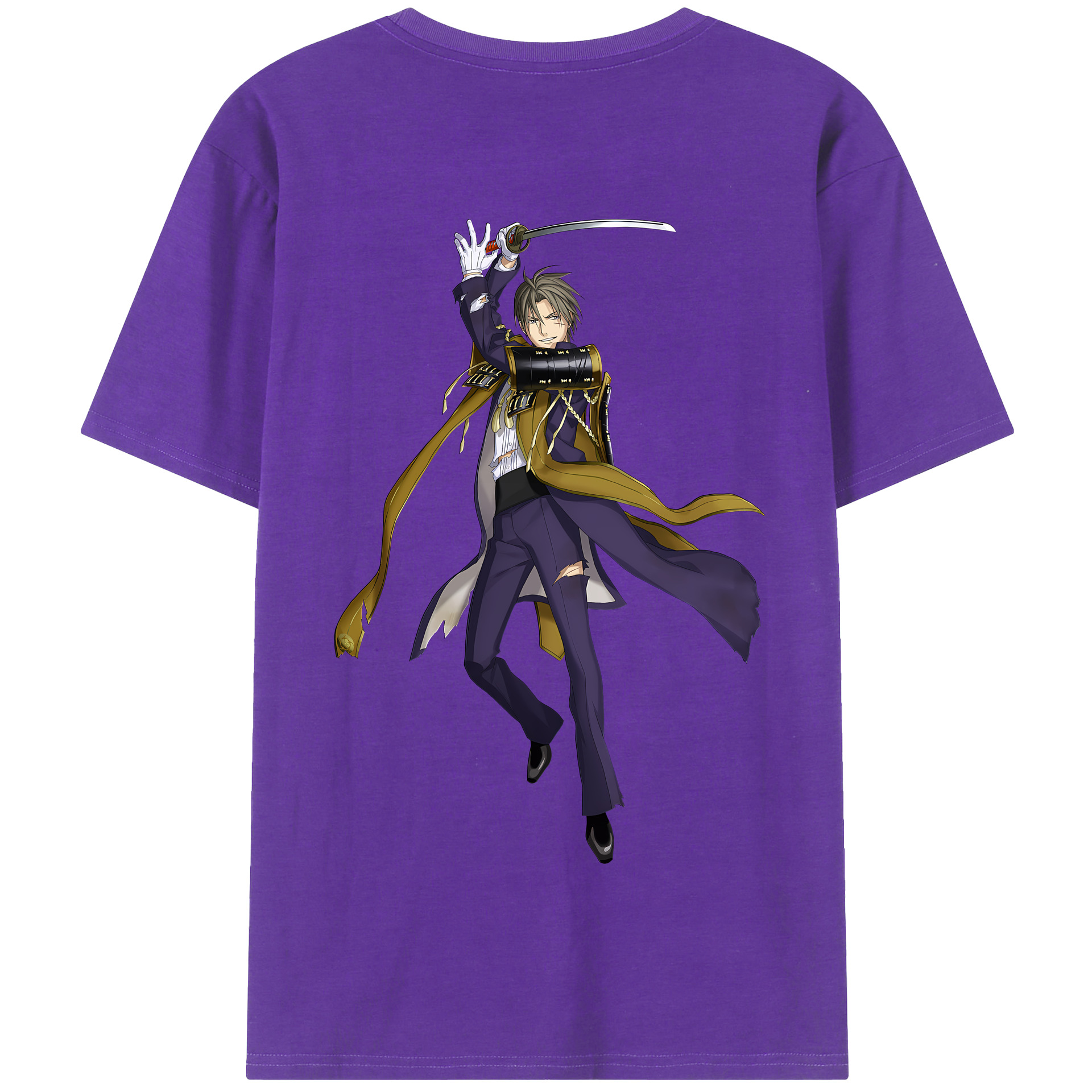 （画像用） 刀剣乱舞 Touken Ranbu 綿100％半袖Tシャツ（背面プリント）