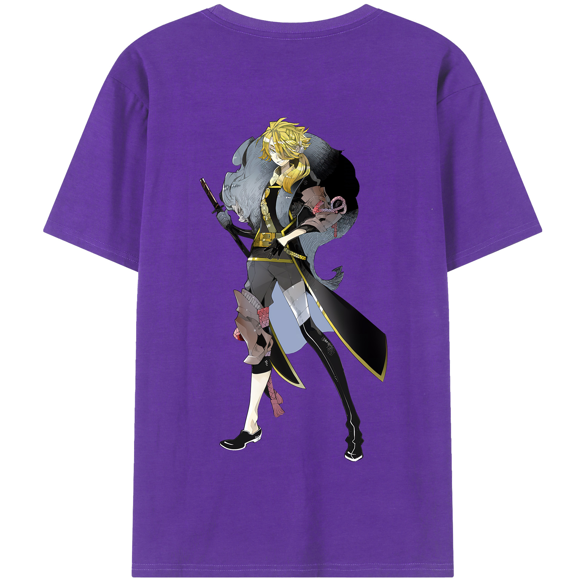 （画像用） 刀剣乱舞 Touken Ranbu 綿100％半袖Tシャツ（背面プリント）
