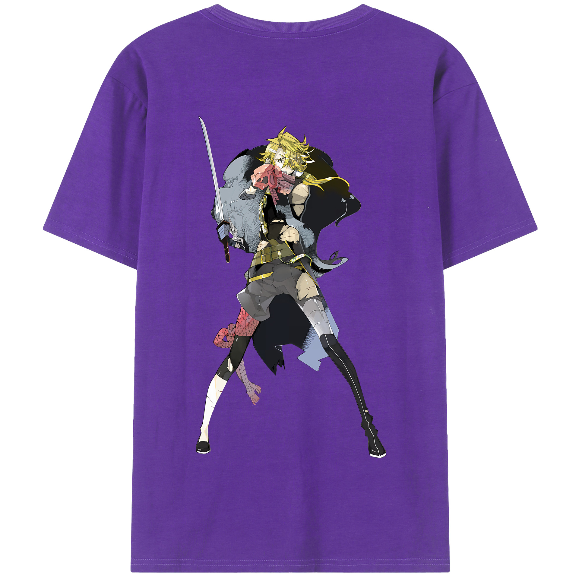 （画像用） 刀剣乱舞 Touken Ranbu 綿100％半袖Tシャツ（背面プリント）
