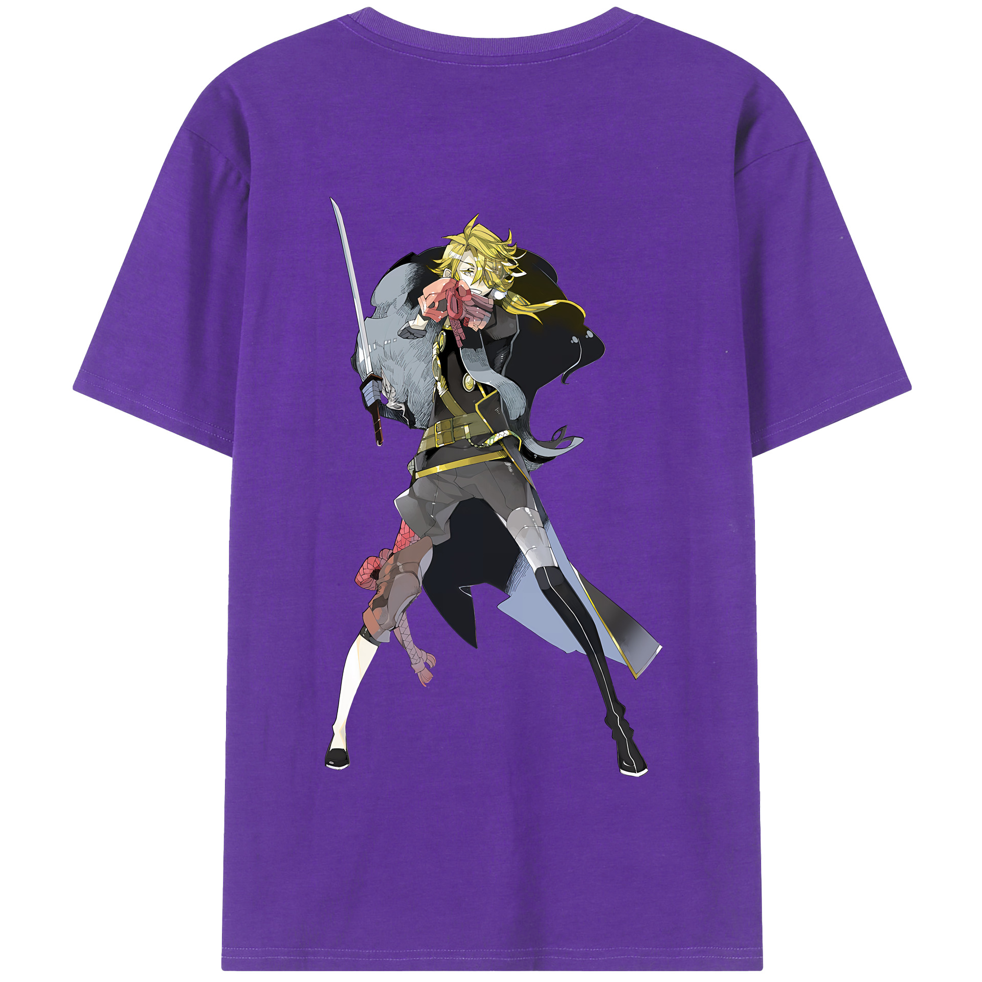 （画像用） 刀剣乱舞 Touken Ranbu 綿100％半袖Tシャツ（背面プリント）
