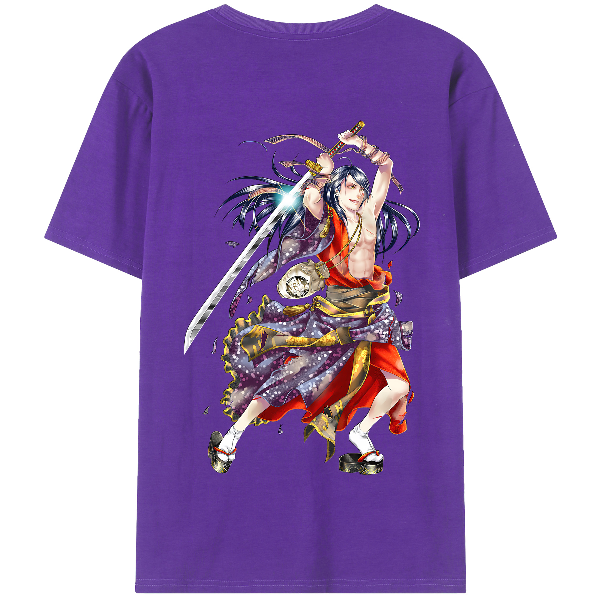 （画像用） 刀剣乱舞 Touken Ranbu 綿100％半袖Tシャツ（背面プリント）