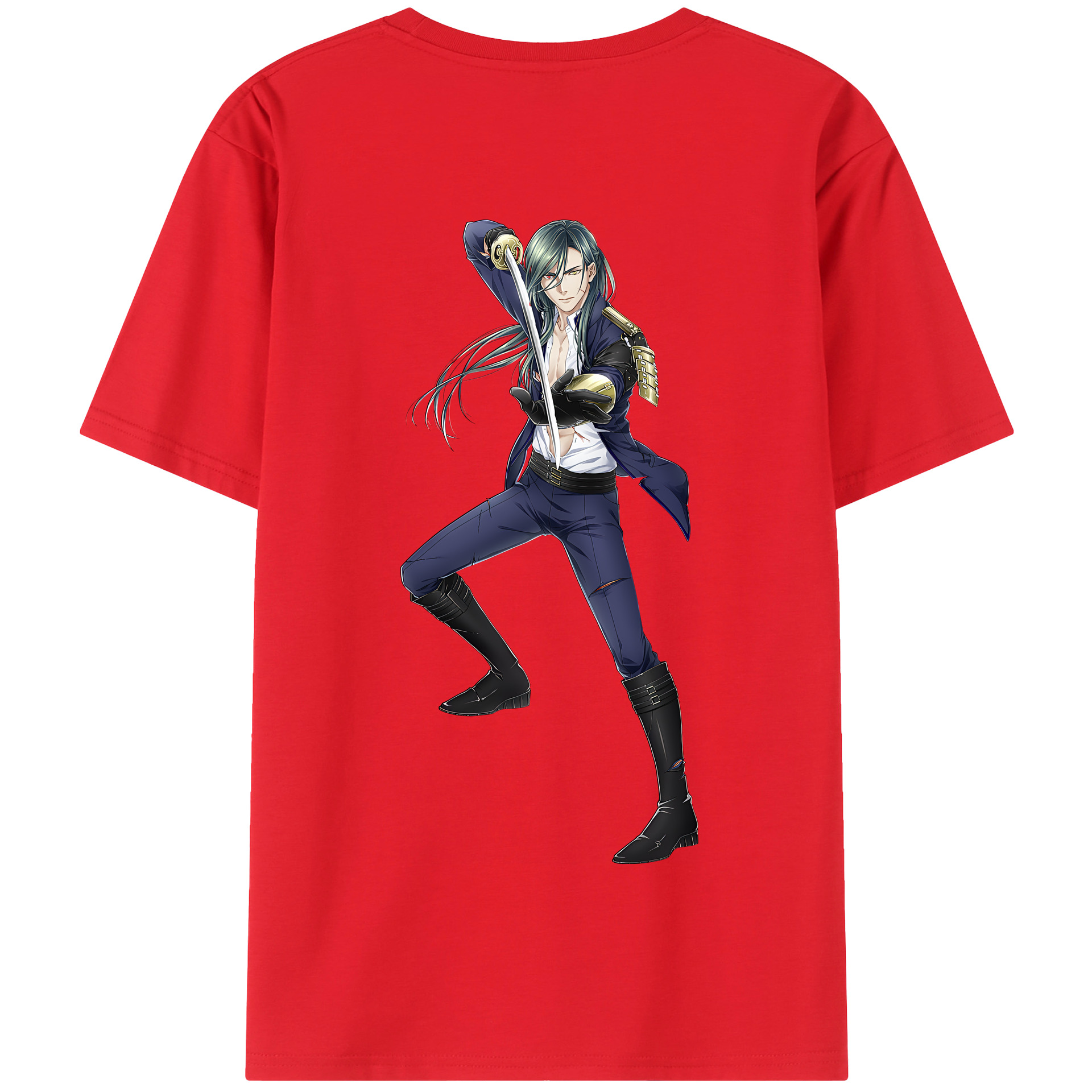 （画像用） 刀剣乱舞 Touken Ranbu 綿100％半袖Tシャツ（背面プリント）