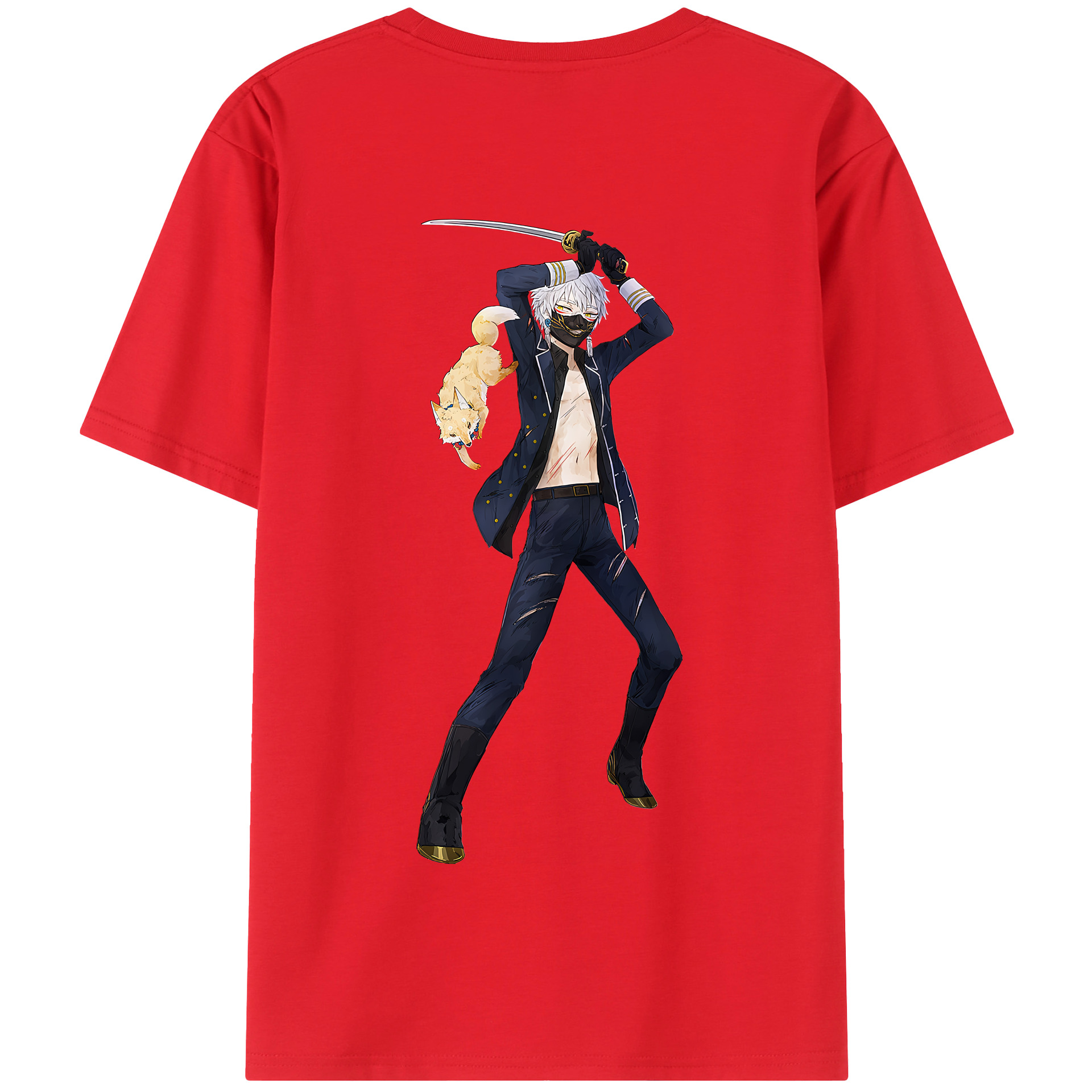 （画像用） 刀剣乱舞 Touken Ranbu 綿100％半袖Tシャツ（背面プリント）