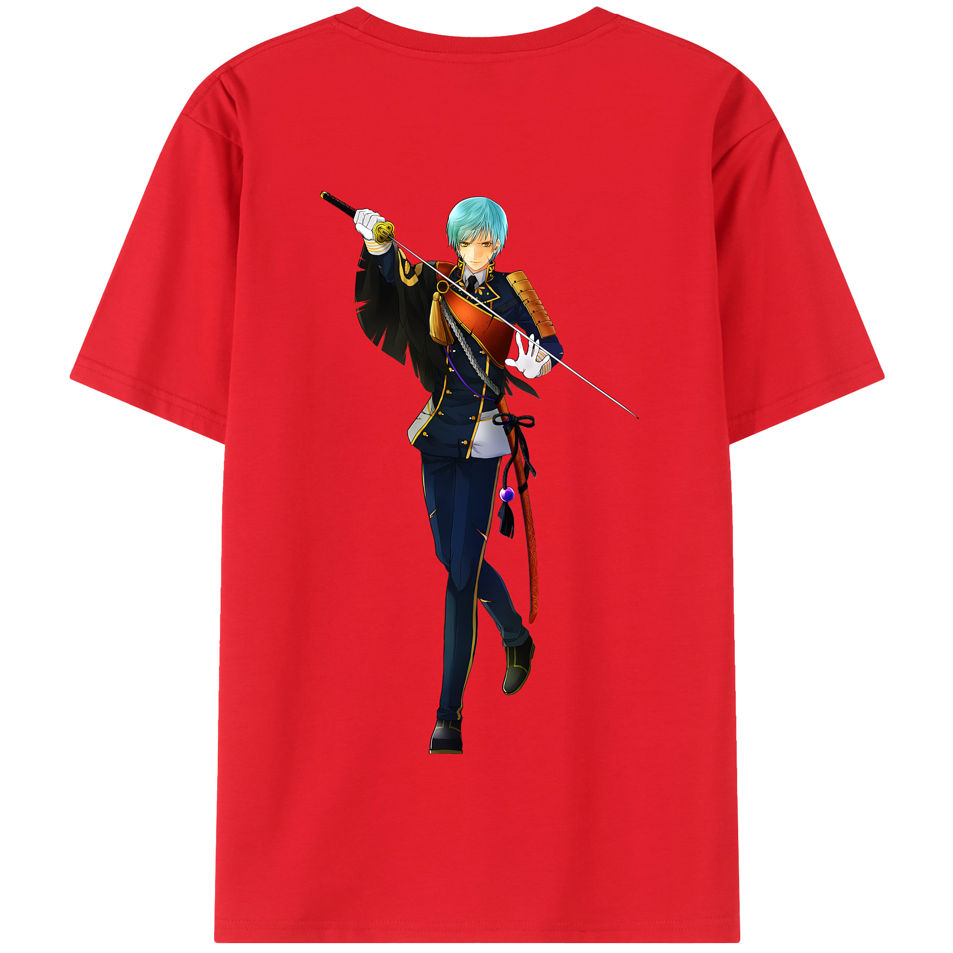 （画像用） 刀剣乱舞 Touken Ranbu 綿100％半袖Tシャツ（背面プリント）