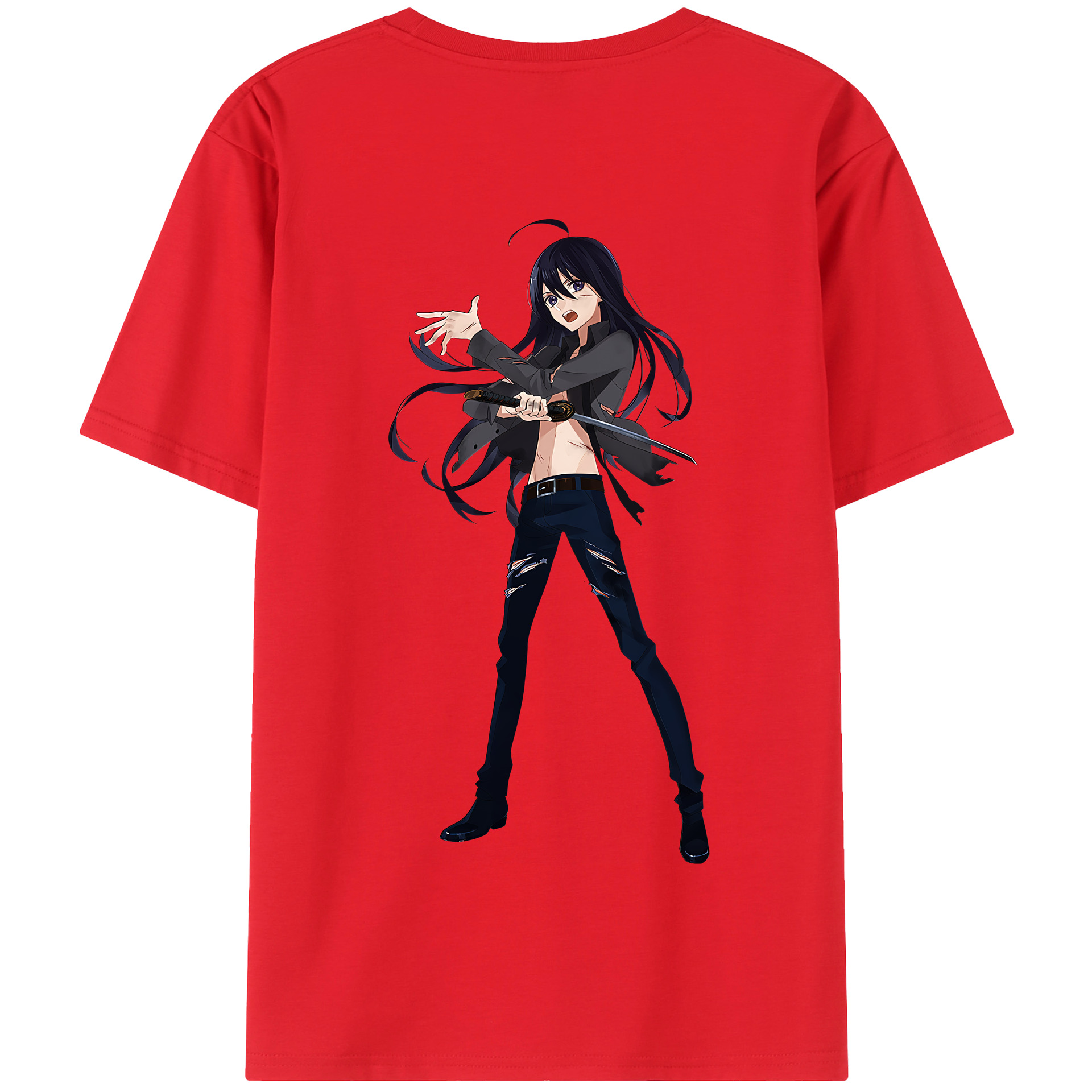 （画像用） 刀剣乱舞 Touken Ranbu 綿100％半袖Tシャツ（背面プリント）