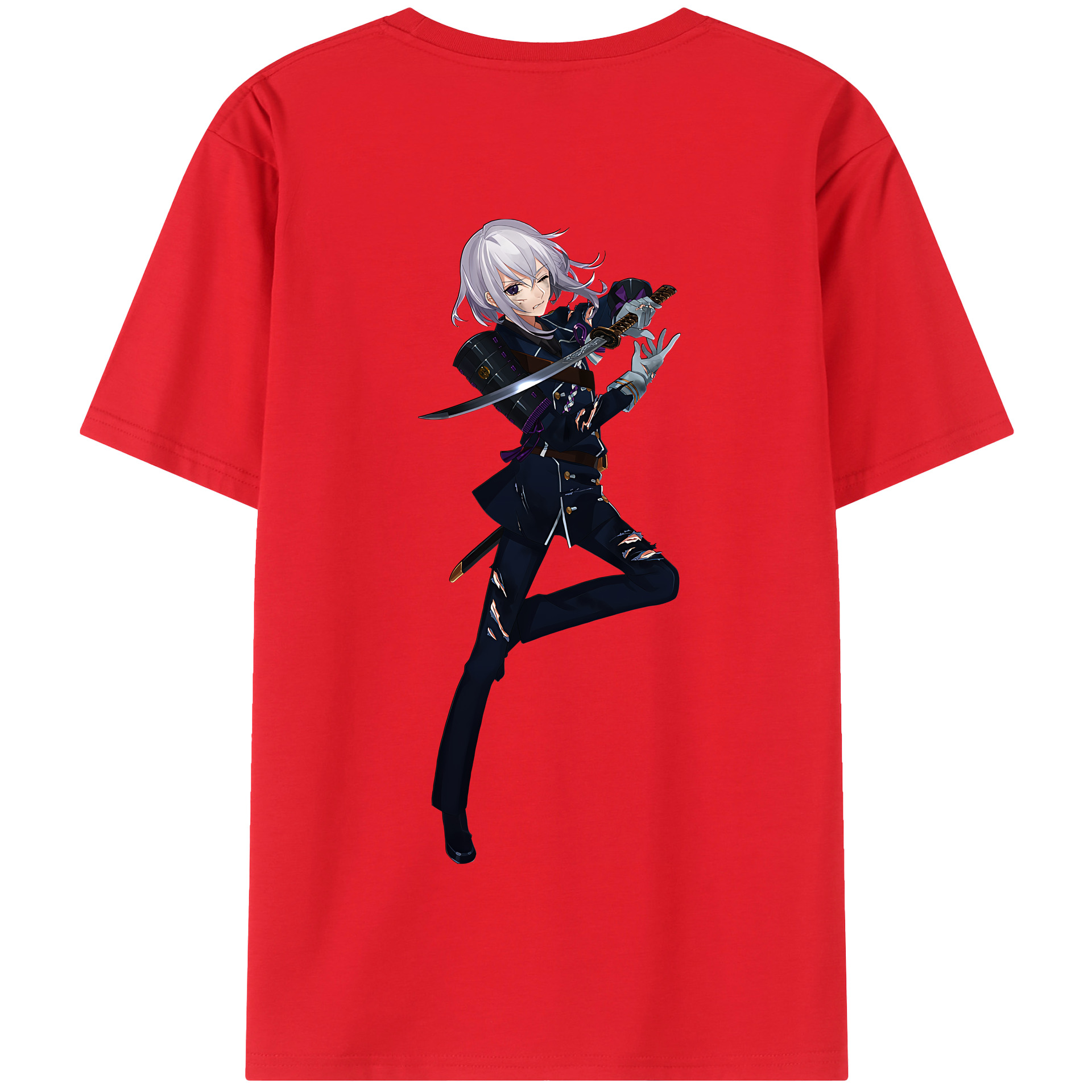 （画像用） 刀剣乱舞 Touken Ranbu 綿100％半袖Tシャツ（背面プリント）